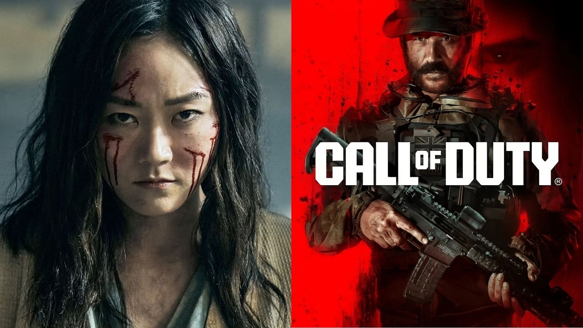 Kimiko from The Boys on the right and Captain Price from Call of Duty on the left