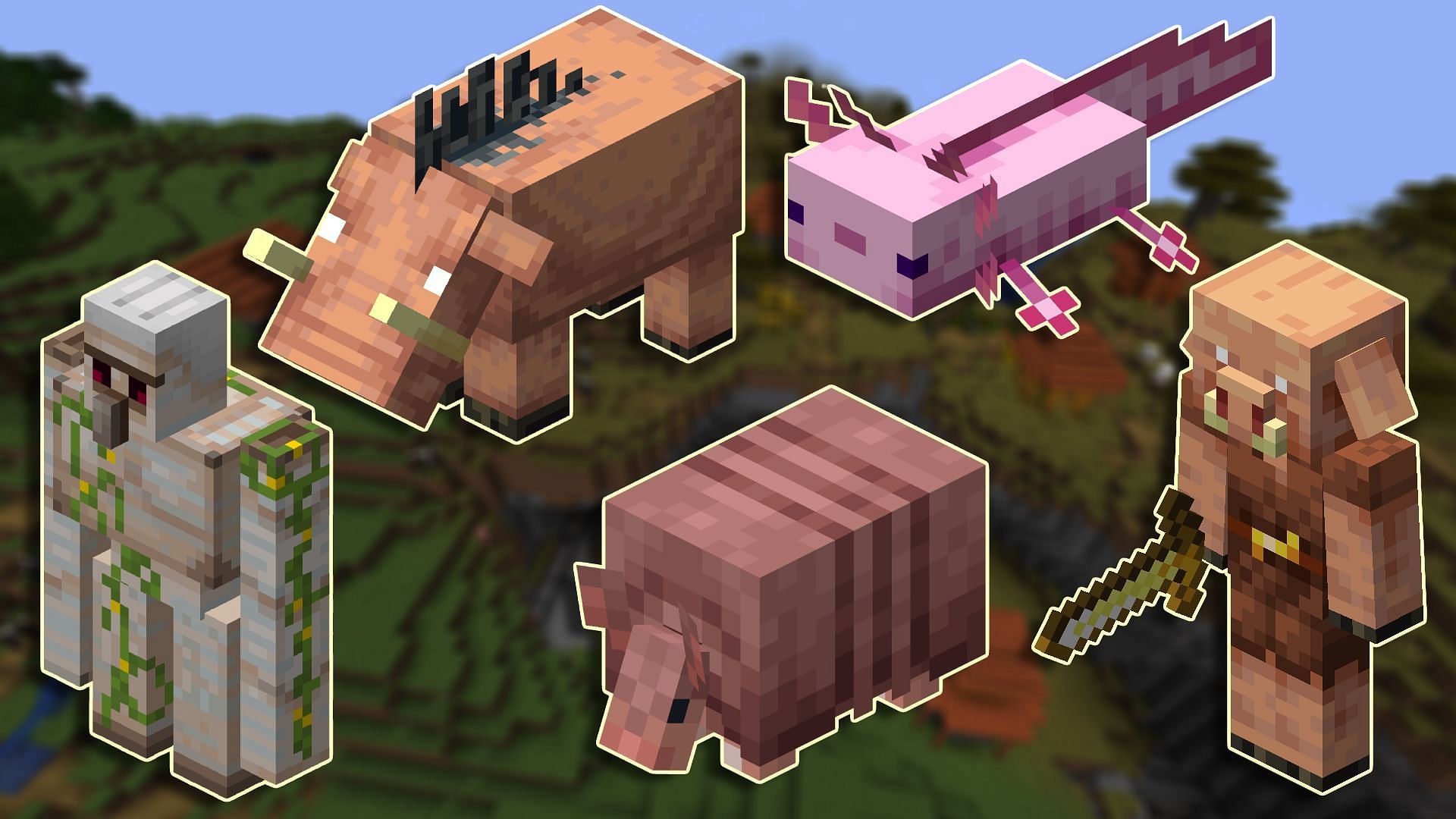 These five Minecraft mobs would make for amazing pets (Images via Mojang)