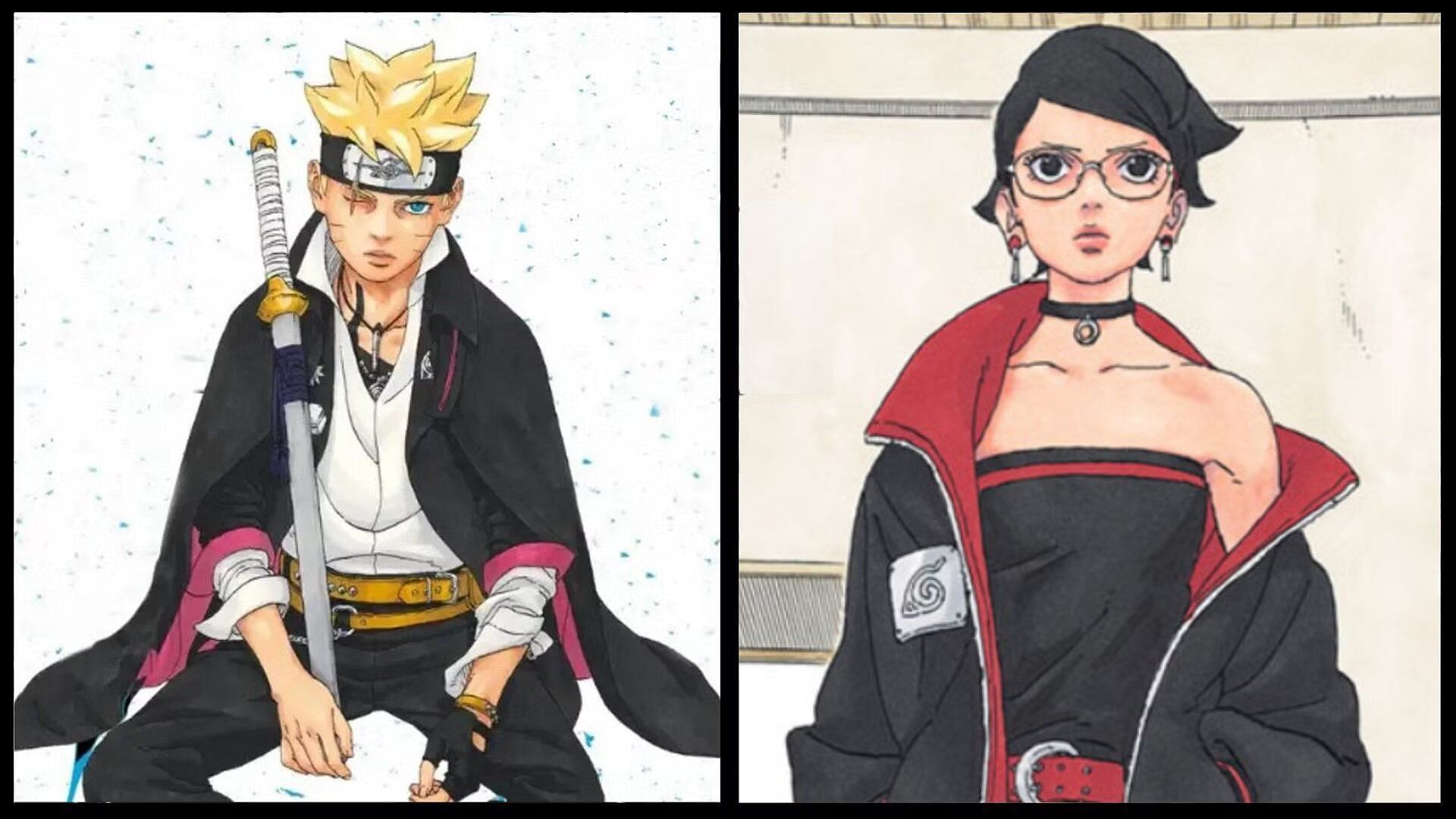 Boruto and Sarada in the manga (Image via Shueisha)