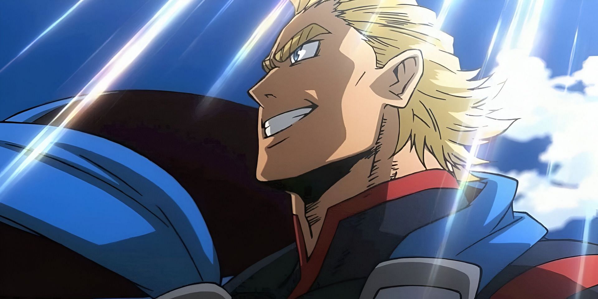 All Might as seen in the anime (Image via BONES)