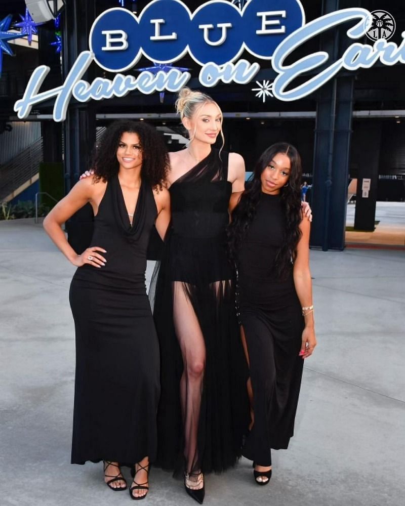 Cameron Brinks, Rae Burrell and Lexie Brown show up in all-Black at the LADF gala