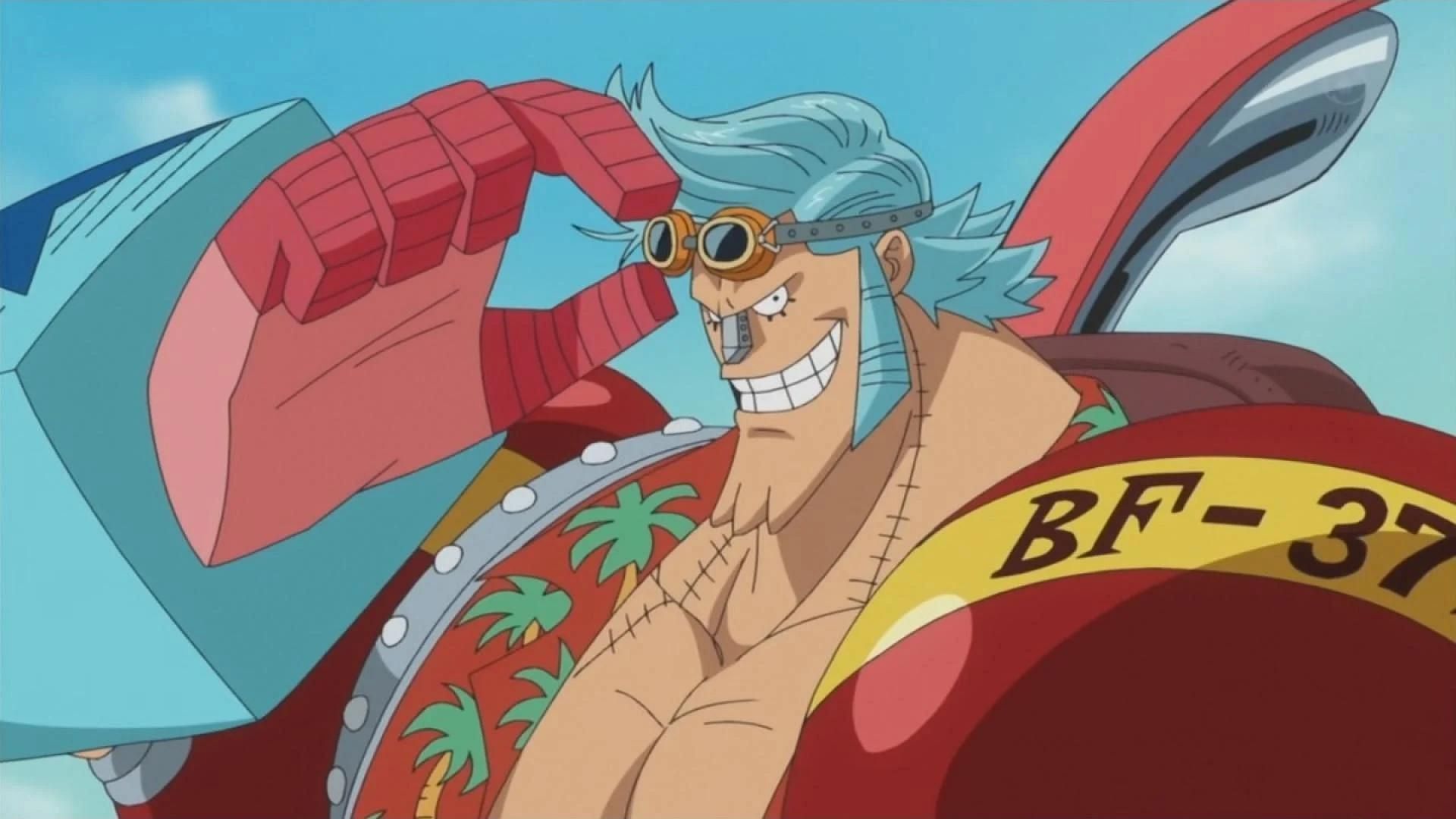 Franky as shown in One Piece anime (Image via Toei Animation)