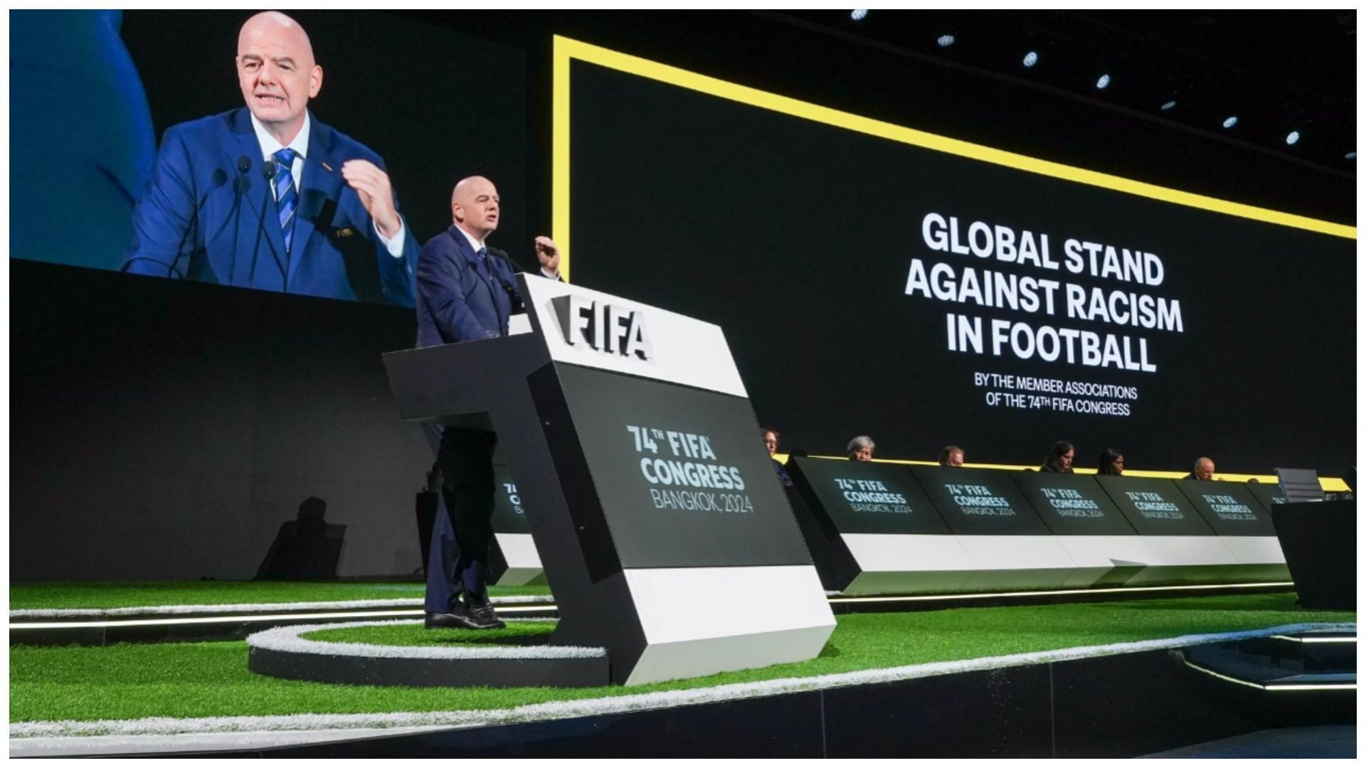 Infantino recently spoke at a conference (Image via FIFA)
