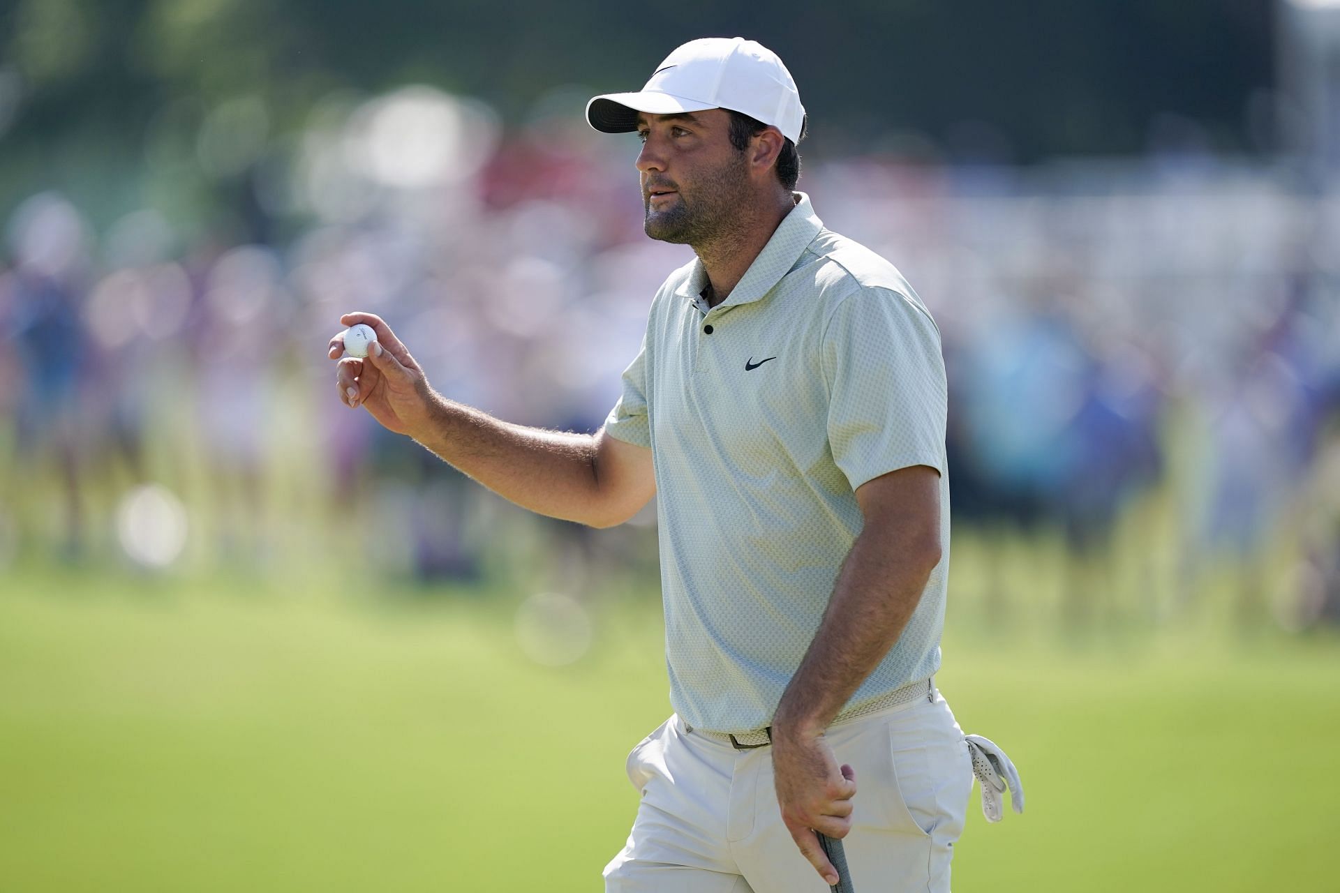 Scottie Scheffler during the Charles Schwab Challenge: Final Round