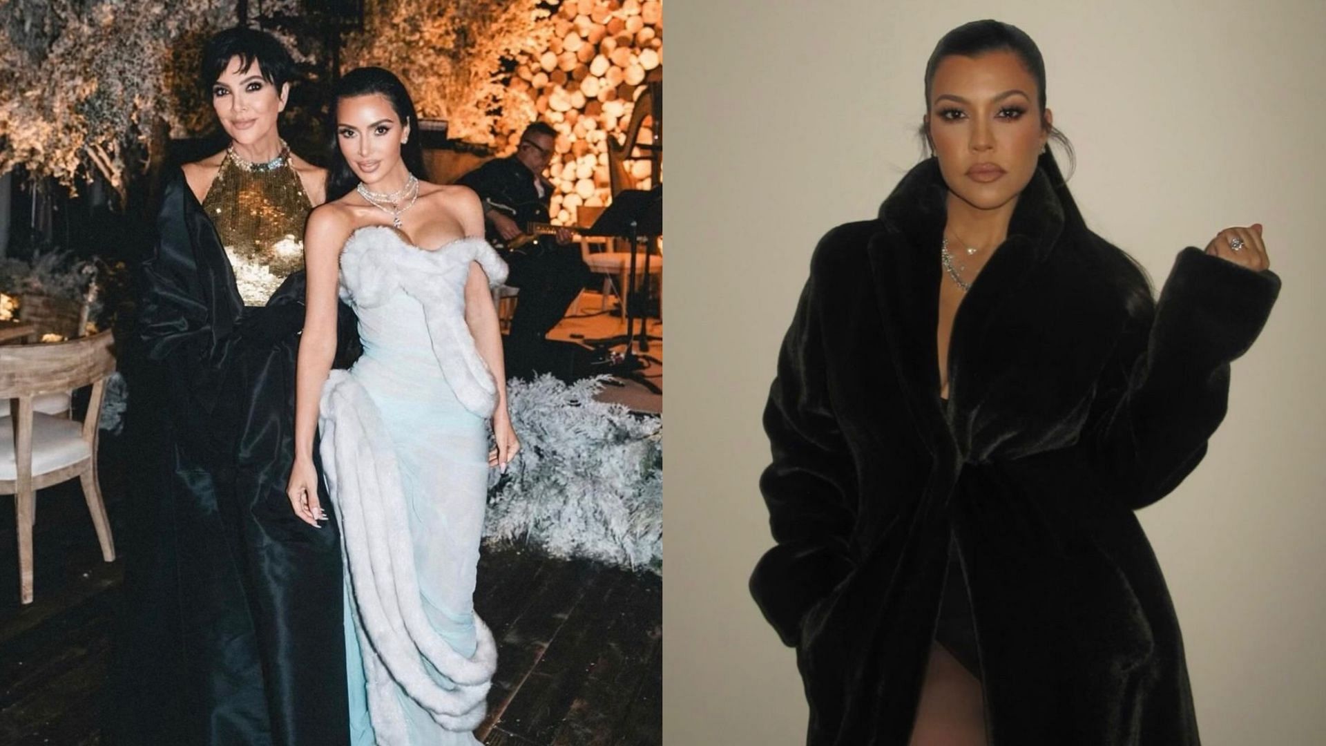 Kim Kardashian calls out mother Kris Jenner. (Images via Instagram/@kourtneykardash &amp; @kimkardashian)