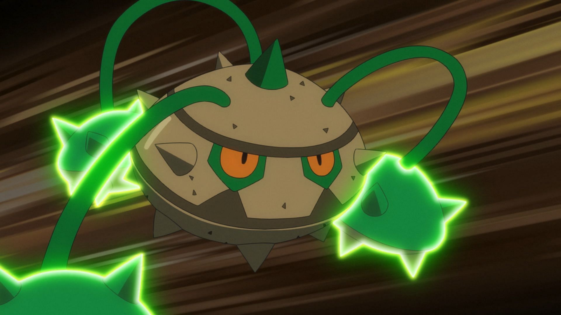 Ferrothorn as seen in the anime (Image via TPC)