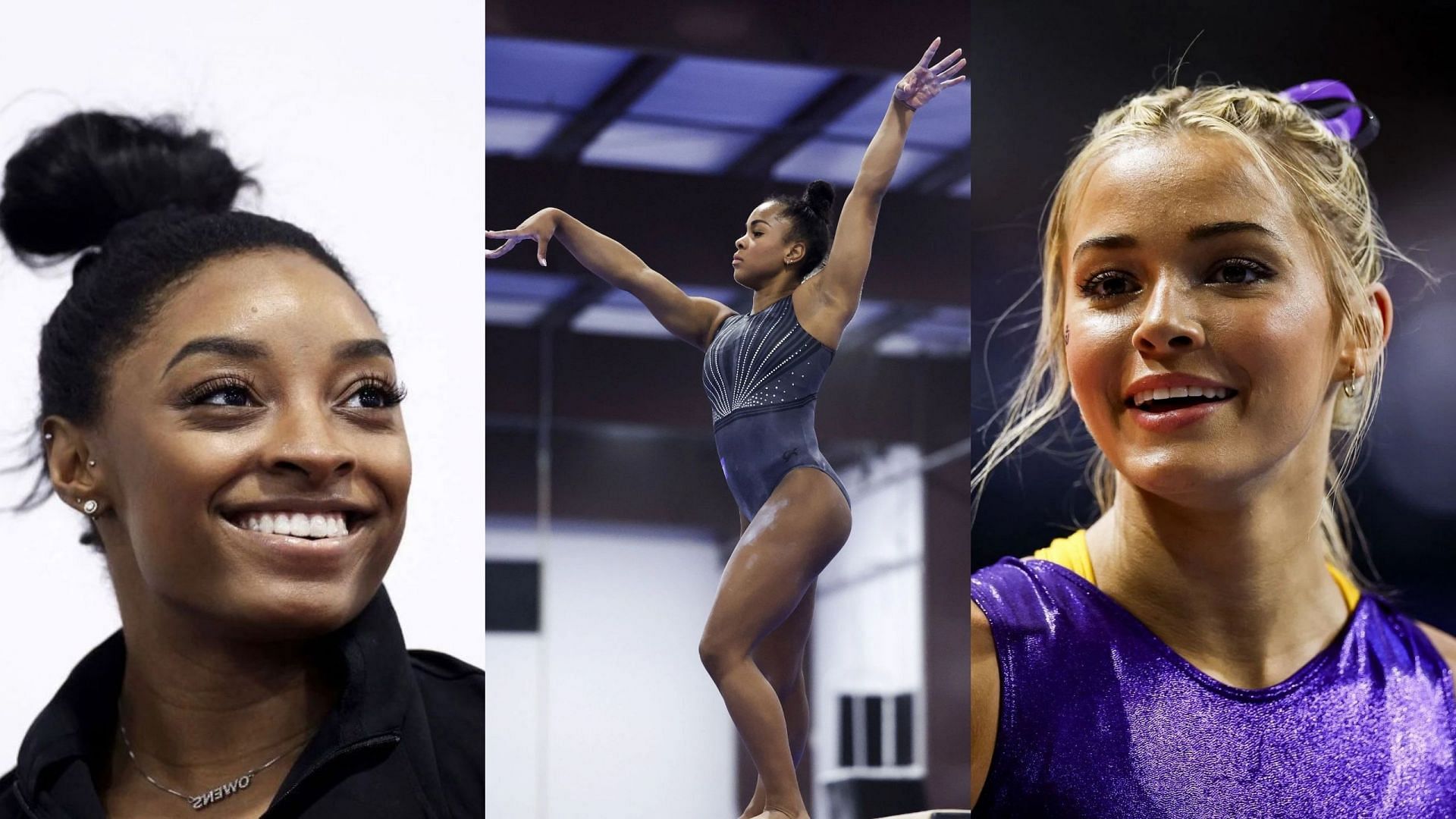 Simone Biles and Olivia Dunne react to Zoe Miller's stunning photos ...