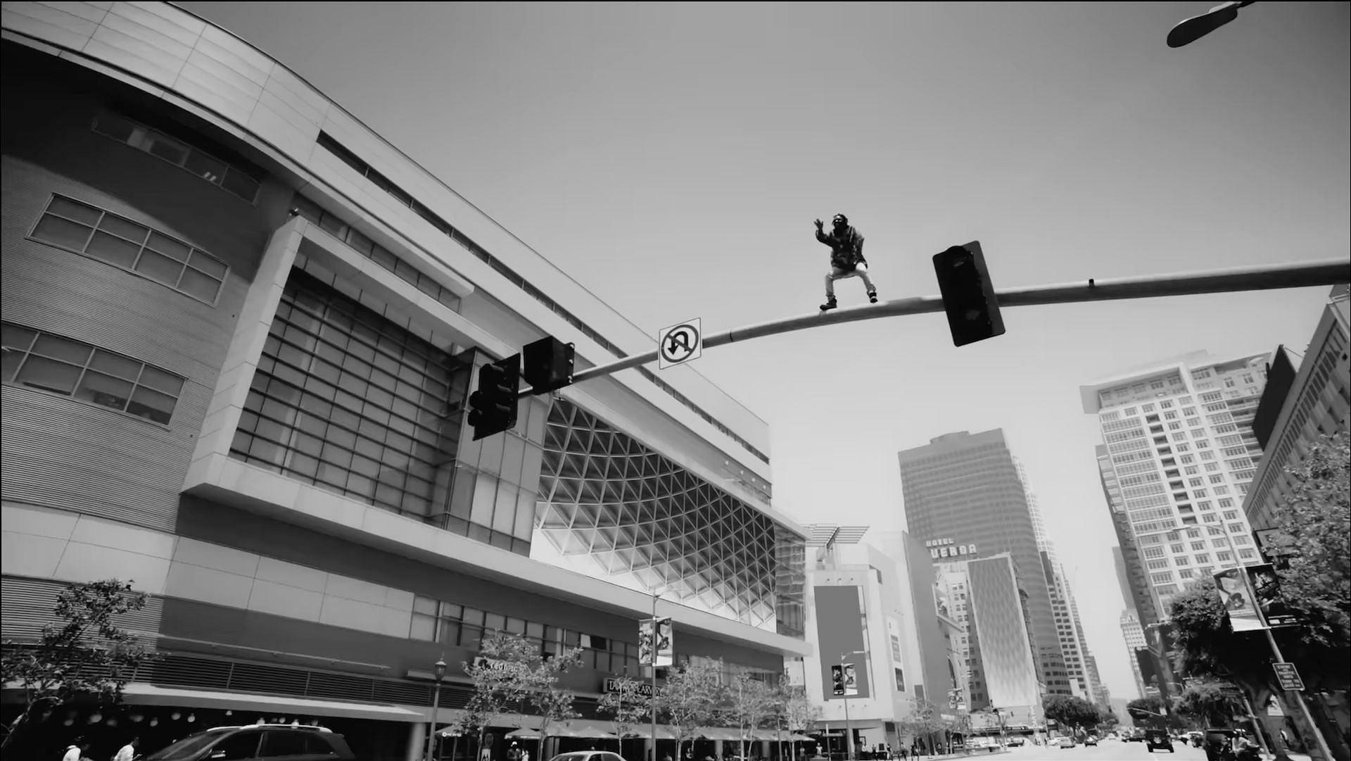 A screenshot from Kendrick Lamar&#039;s music video for &#039;Alright&#039; (Image via YouTube/@kendricklamar)