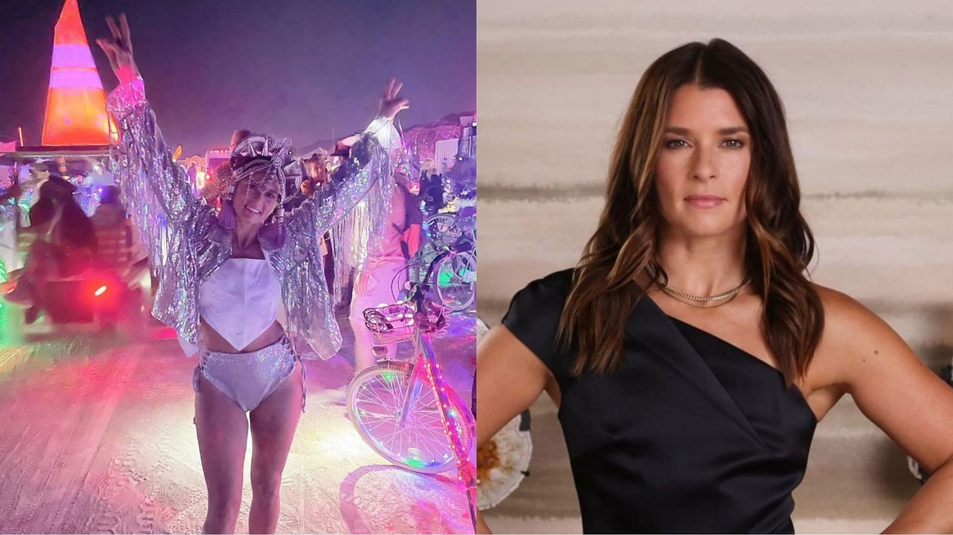 Danica Patrick during the 2023 Burning Man festival in Las Vegas, Nevada