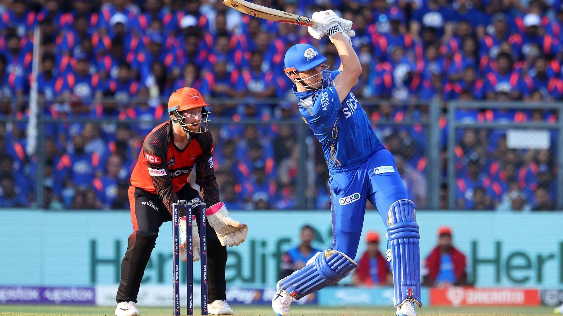 MI secured a dominating victory over SRH in their last game at Wankhede (Image: BCCI/IPL)