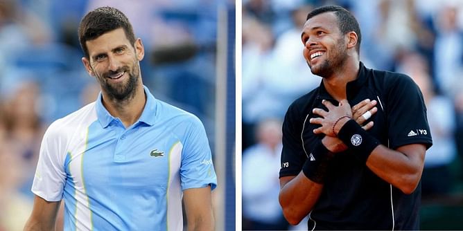 WATCH: Novak Djokovic blows a kiss towards Jo-Wilfried Tsonga in celebration after French Open 1R victory