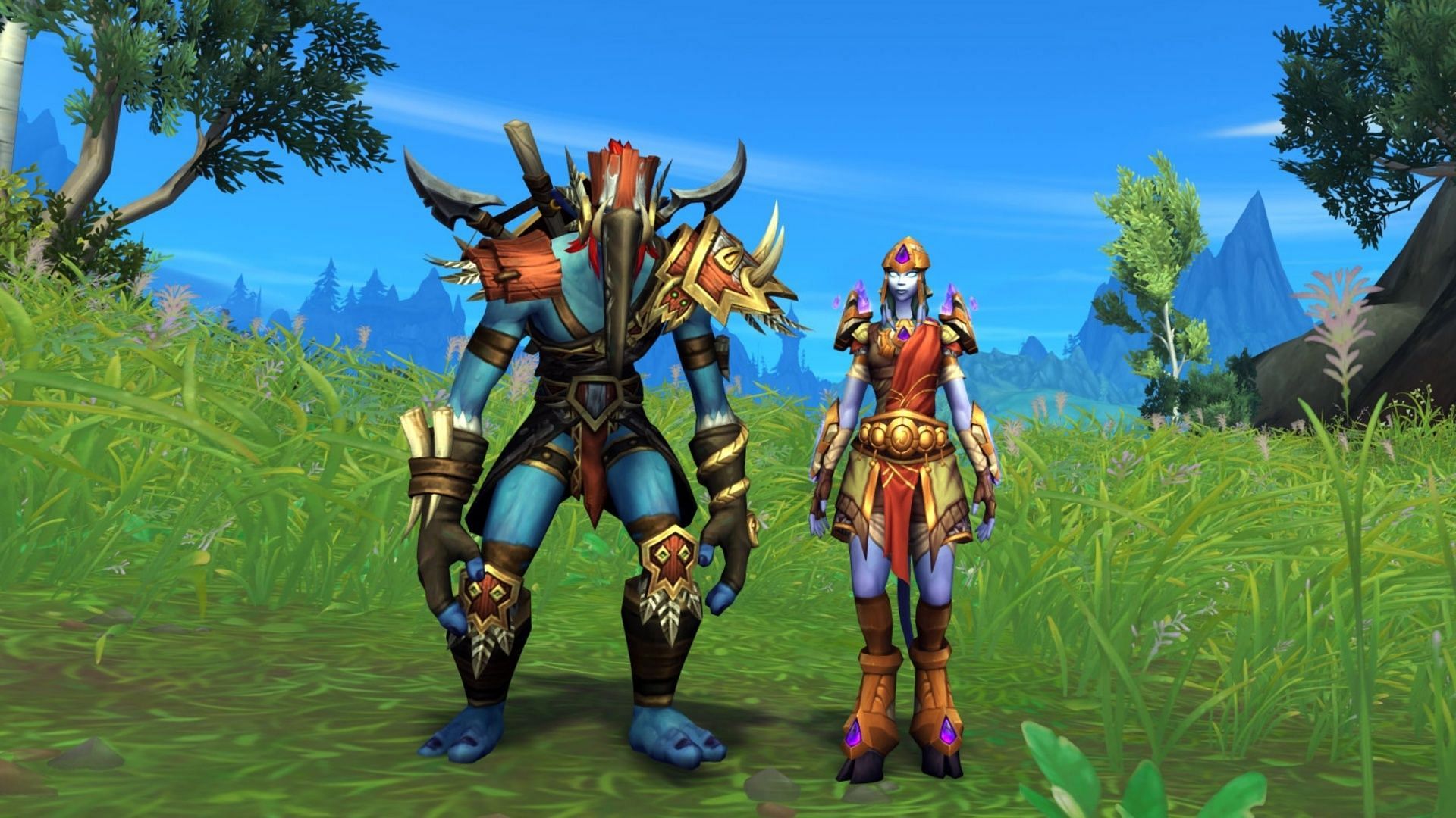 New armor sets are coming for Trolls and Draenei (Image via Blizzard Entertainment)