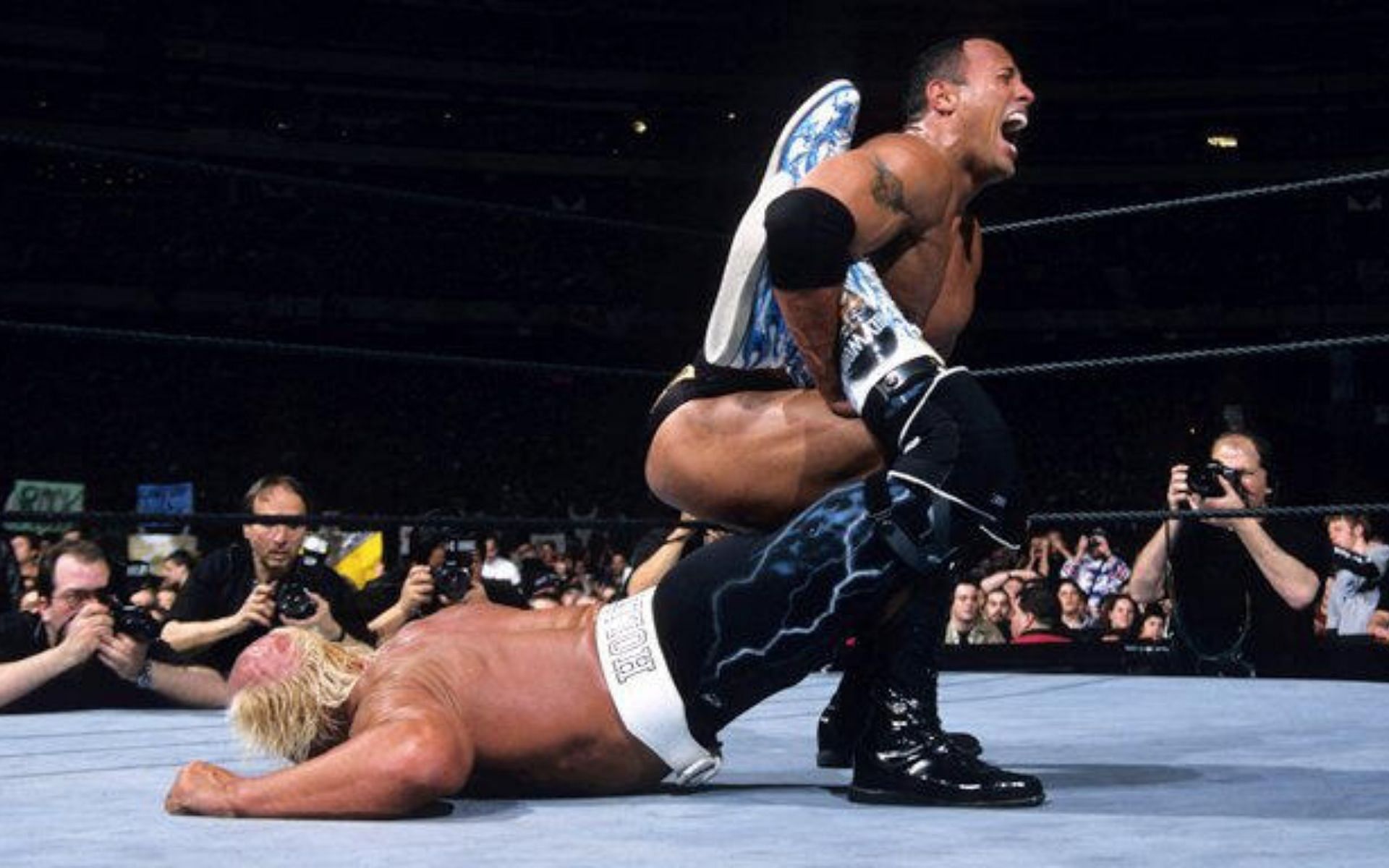 The Rock and Hulk Hogan collided at WrestleMania 18.