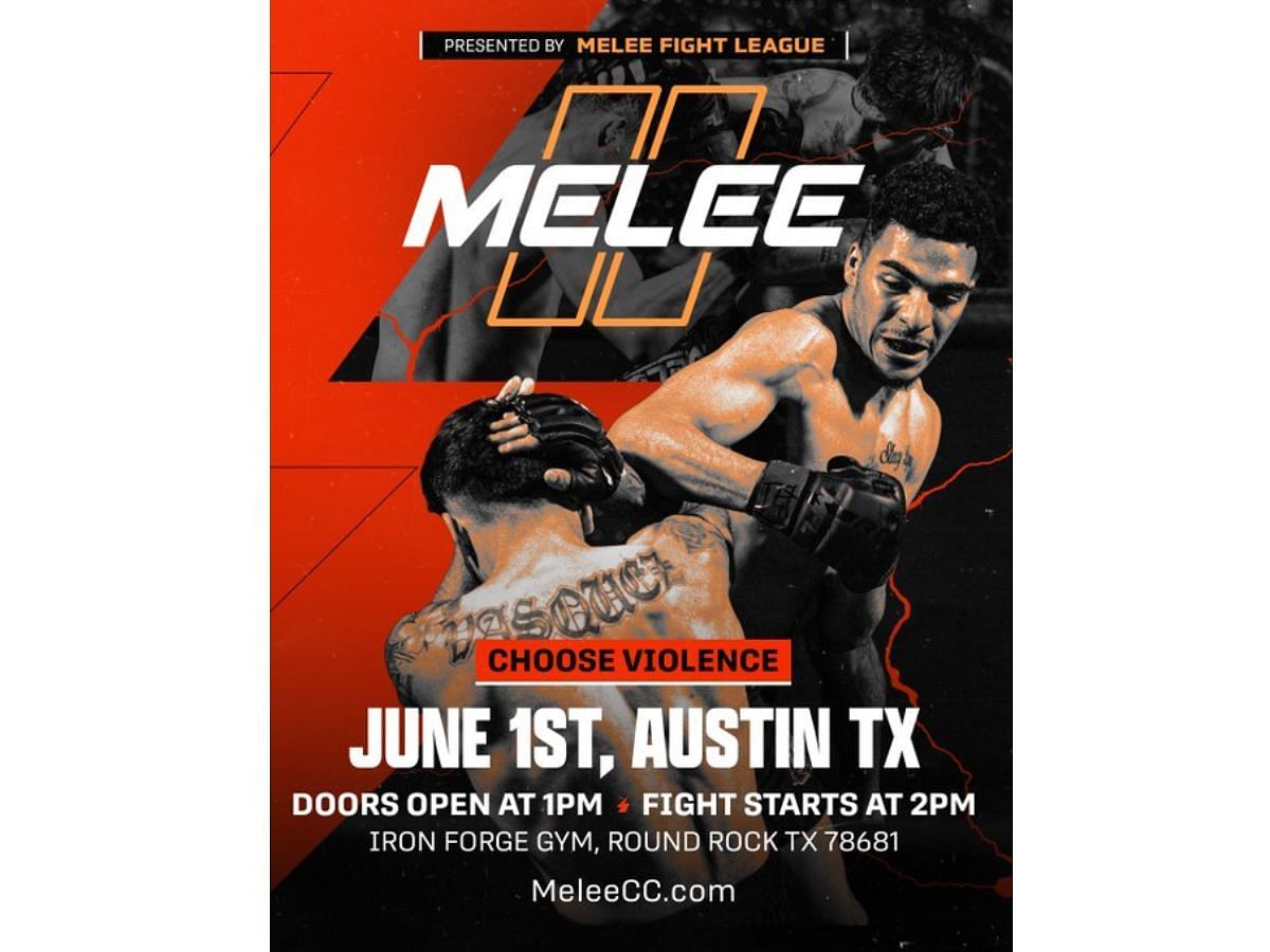 Melee II will be Mizkif&#039;s second MMA event (Image via X)