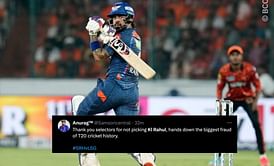 "Seven wonders of the world may be somewhere else but the 8th one is here" - Fans react as KL Rahul throws away another start vs SRH in IPL 2024