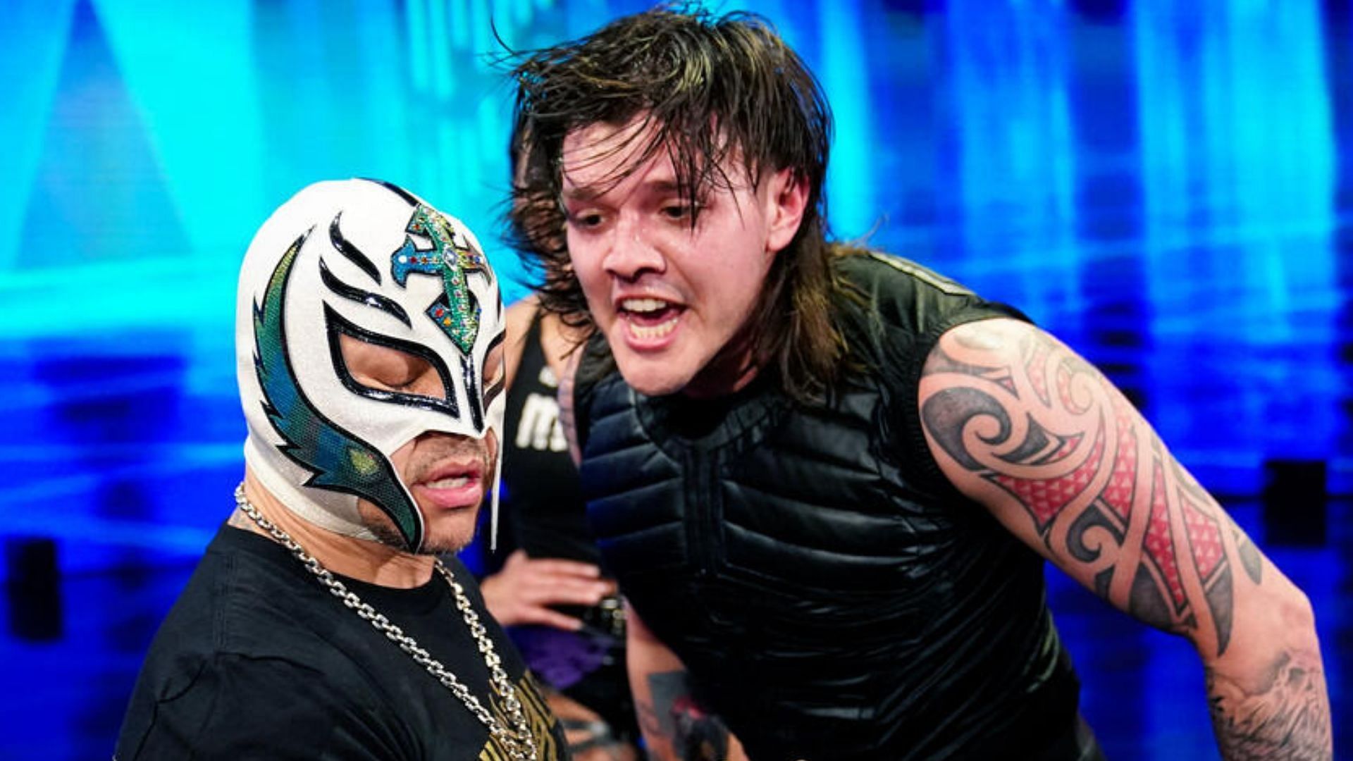 Dominik Mysterio attacks Rey Mysterio (Photo Courtesy: WWE.com)