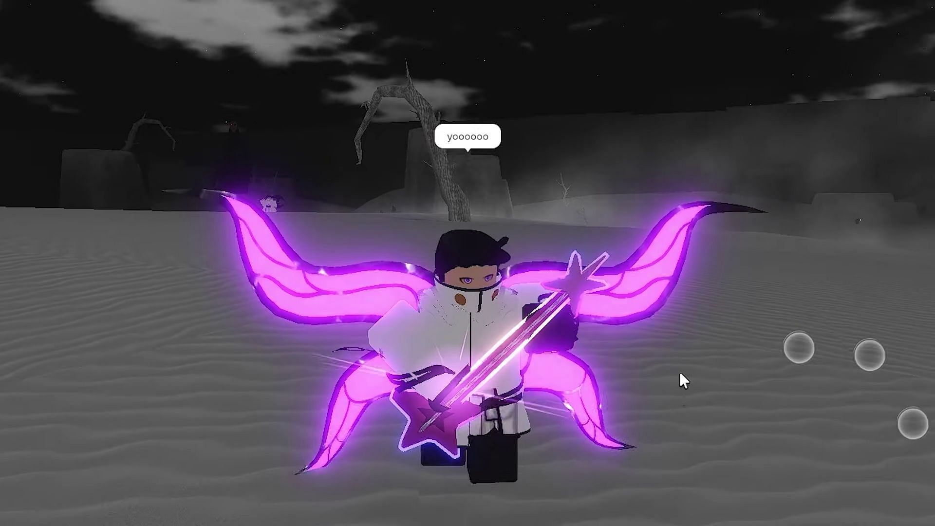 Transforming into Segunda Etapa (Image via Roblox || CowardCatPlayz on YouTube)