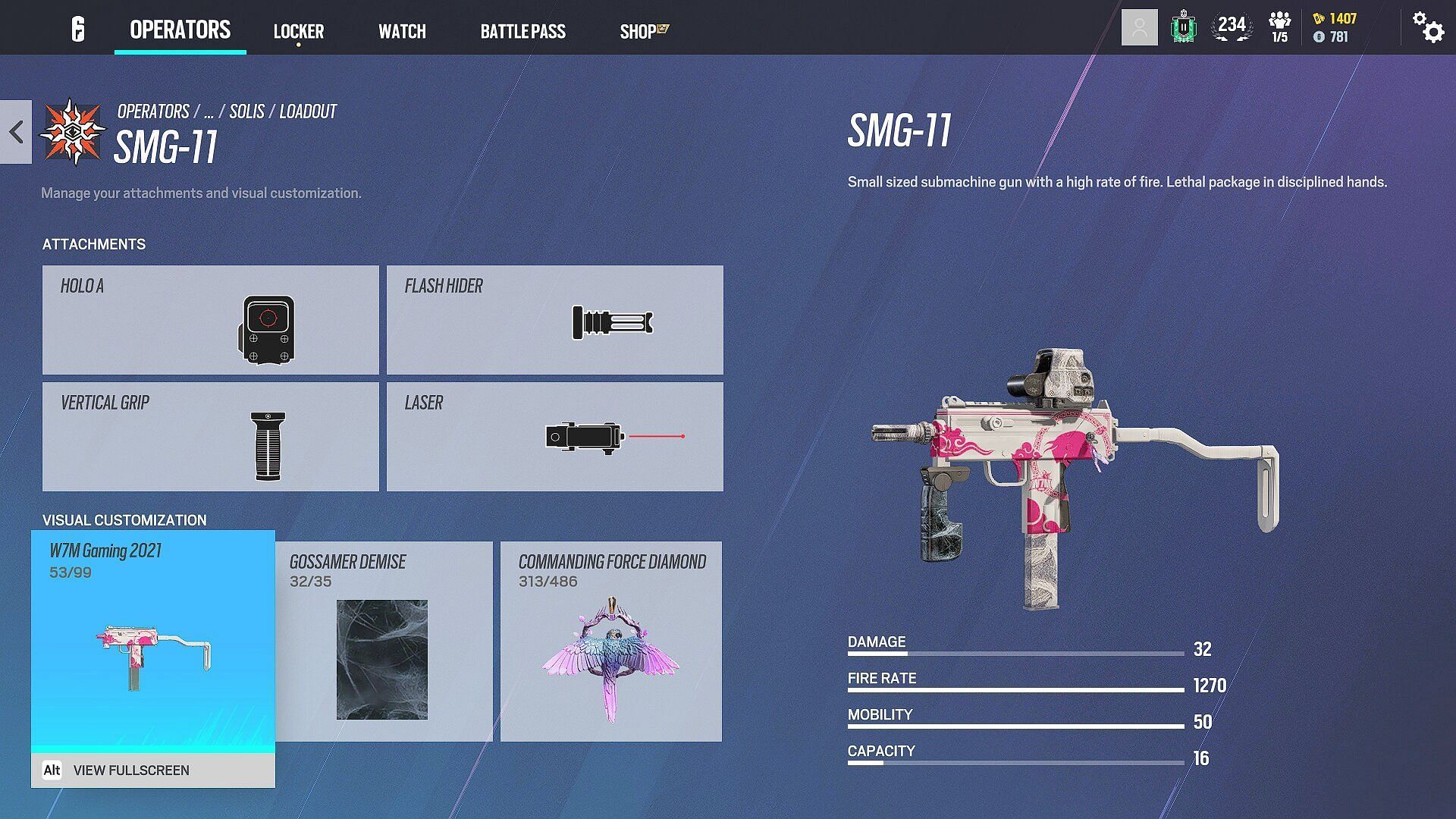 The Secondary SMG at Solis&#039; disposal (Image via Ubisoft)