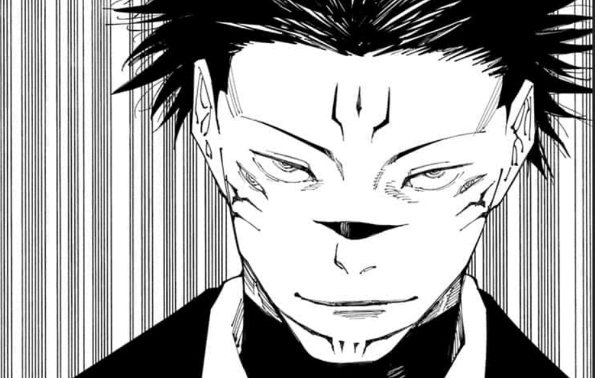 Sukuna after taking over Megumi&#039;s body in Jujutsu Kaisen (Image via Gege Akutami, Shueisha)