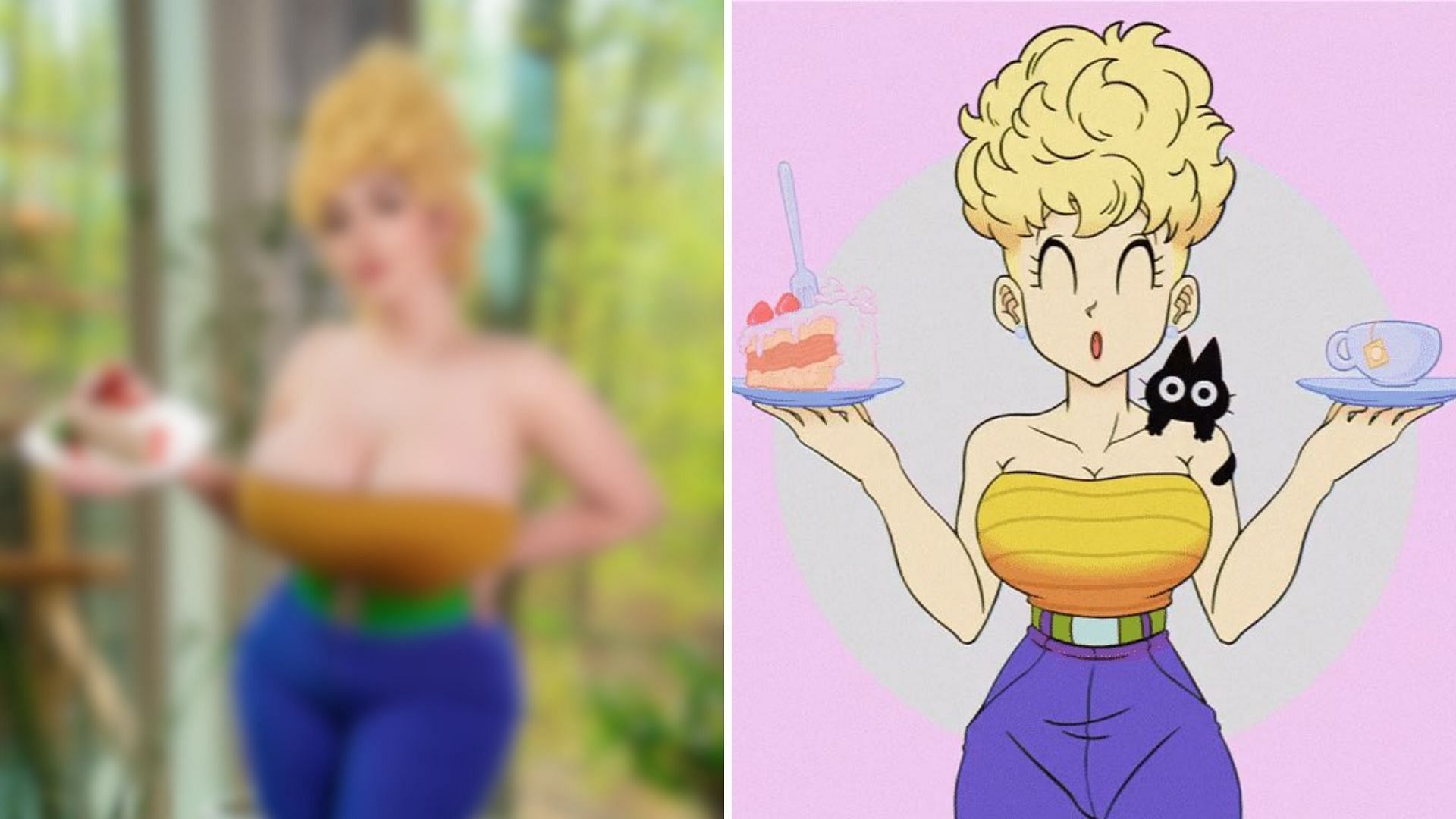 Dragon Ball cosplay brings Mrs. Briefs to life in jaw-dropping fashion (Image via Sportskeeda)