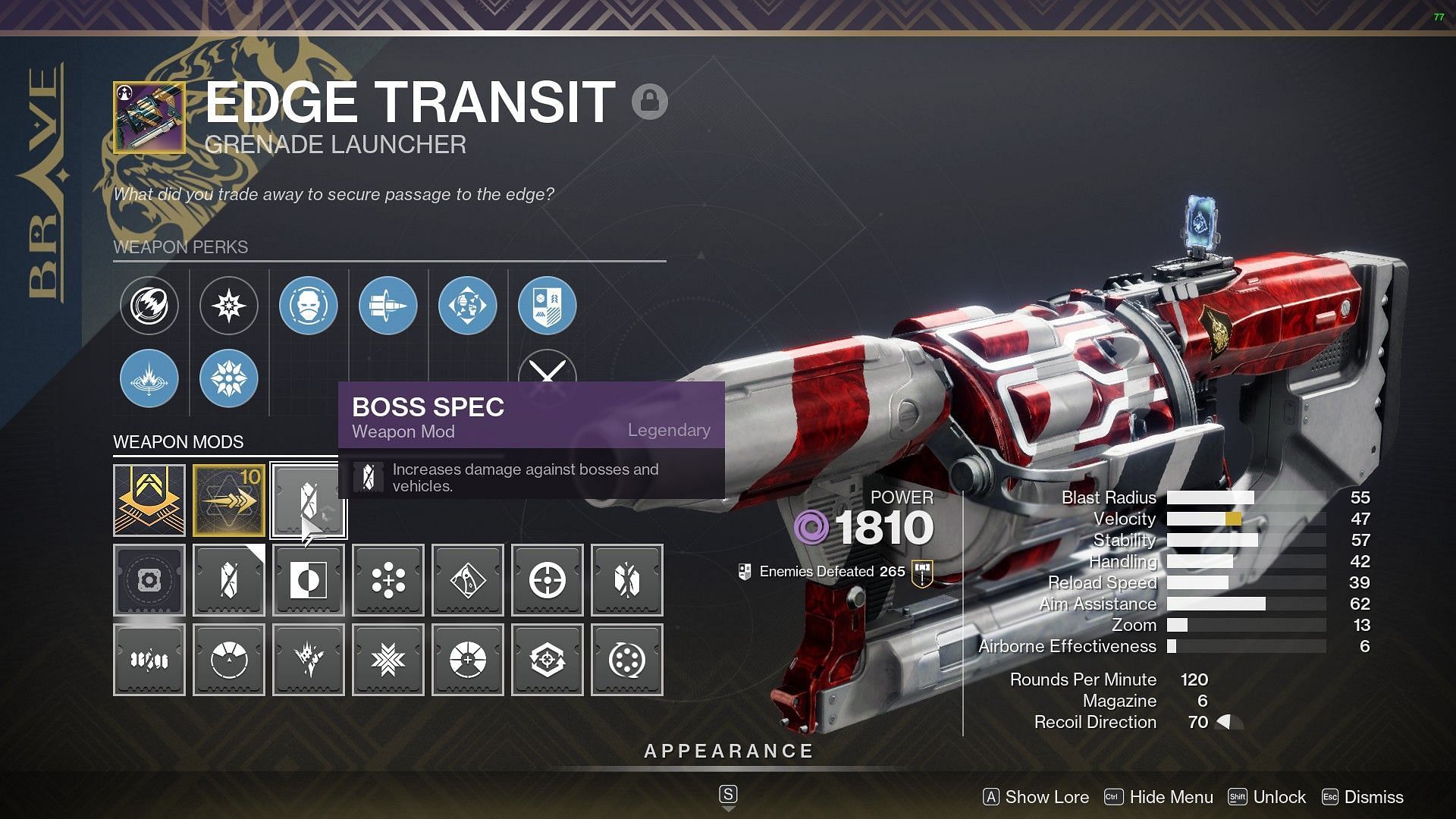 Boss spec in Edge Transit (Image via Bungie)