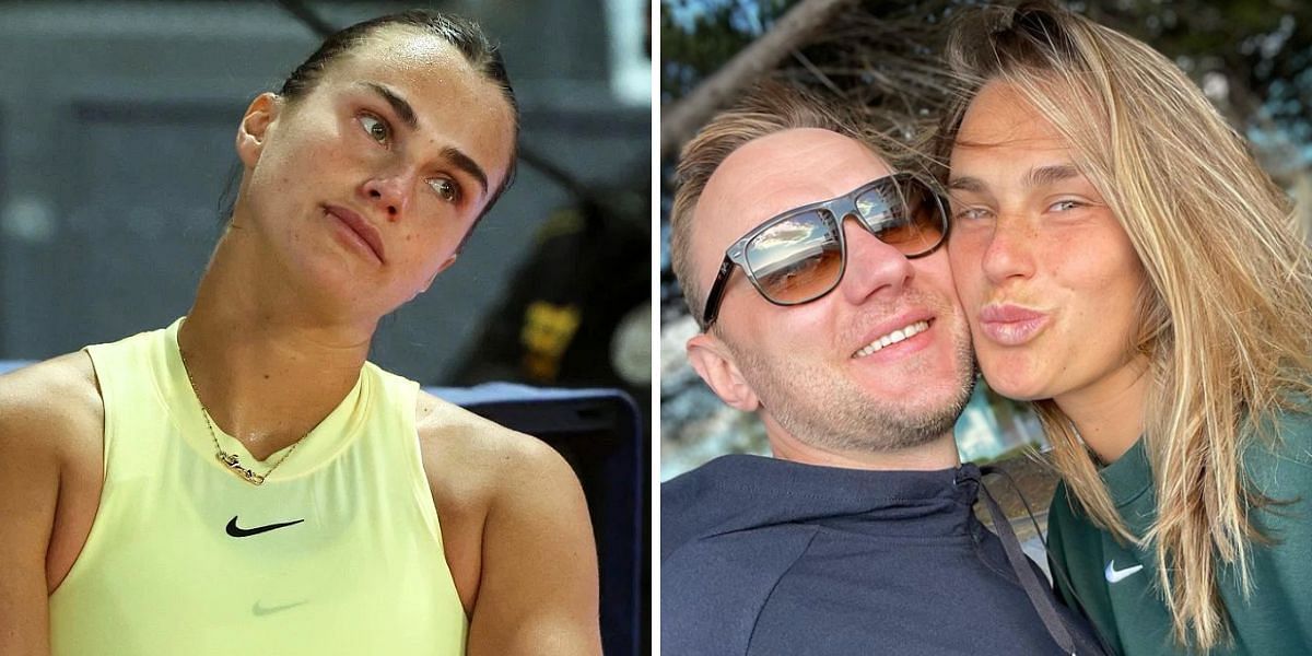 Aryna Sabalenka with her ex-boyfriend Konstantin Koltsov