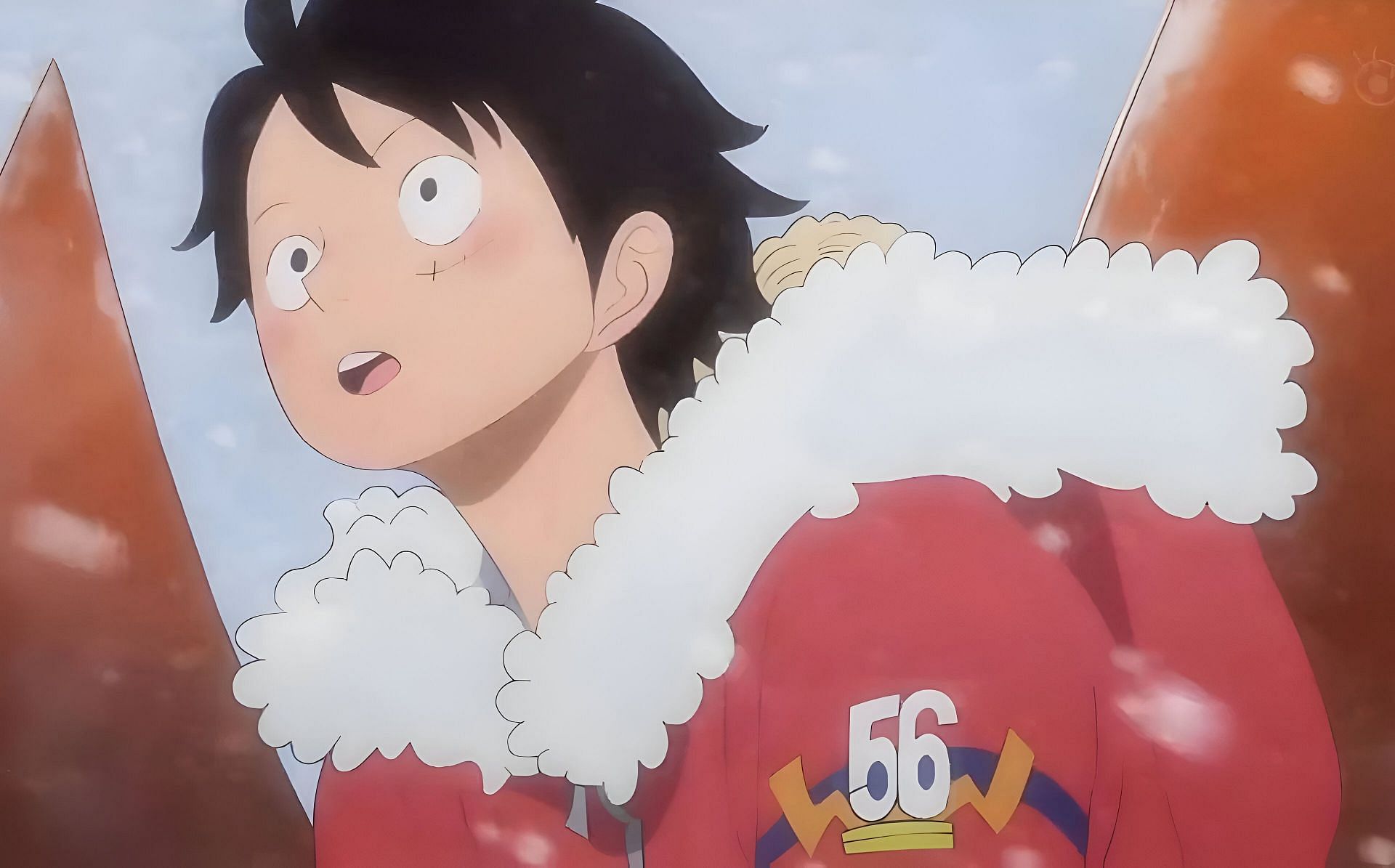 Monkey D Luffy as seen in the anime (Image via Toei Animation)