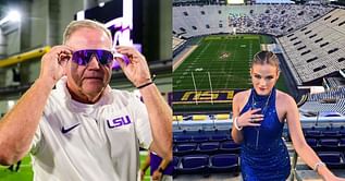 “Why does he get hate?” — Brian Kelly’s daughter Grace Kelly comically defends LSU HC over failed dad jokes over the years