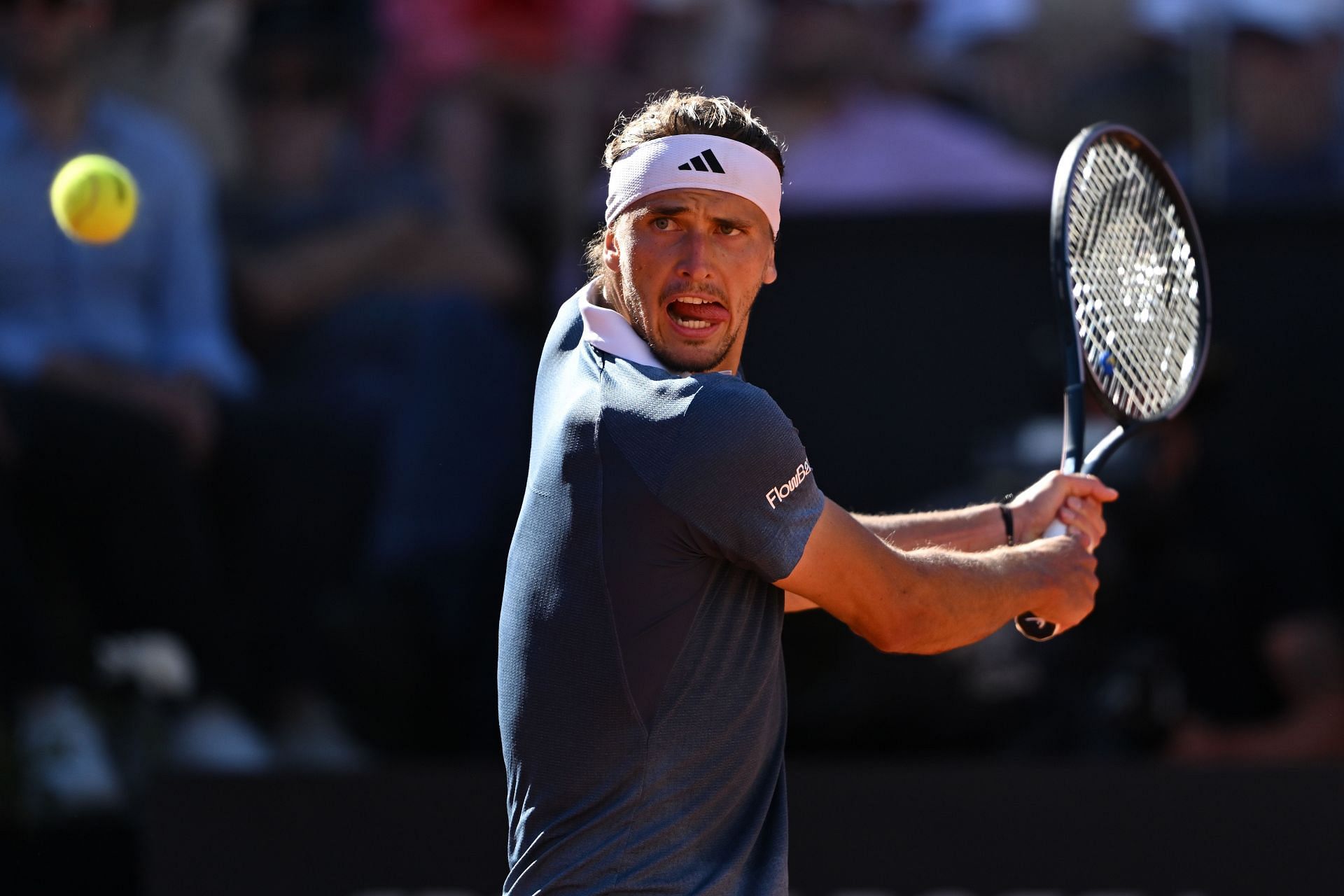 Alexander Zverev at the Italian Open.