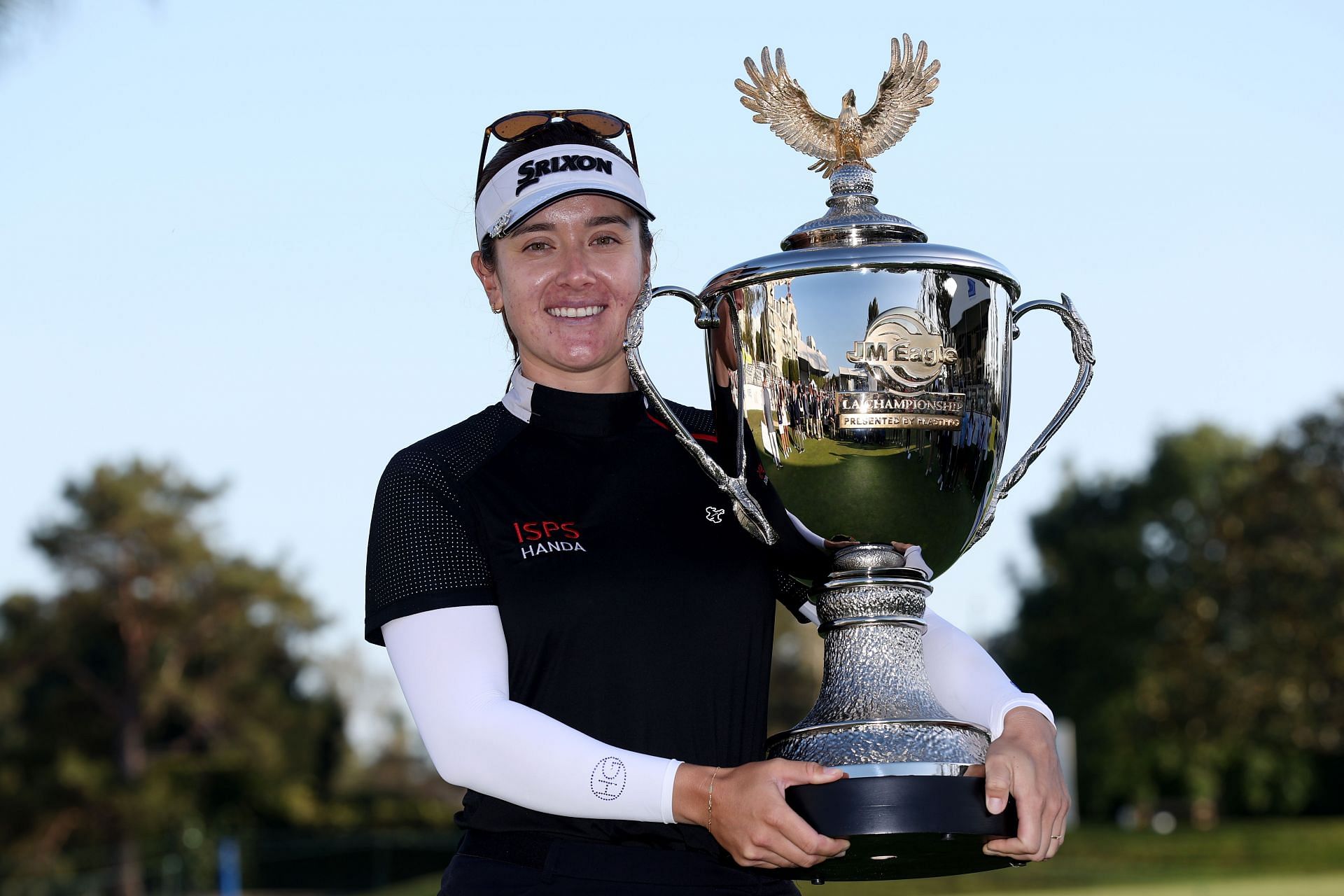 Hannah Green of Australia after winning the JM Eagle LA Championship in Los Angeles, California. (Photo by Harry How/Getty Images)