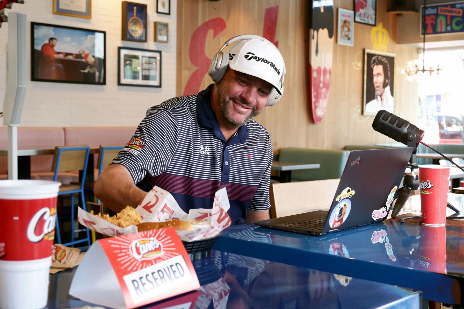 Michael Block enjoying some post-round Cane&#039;s