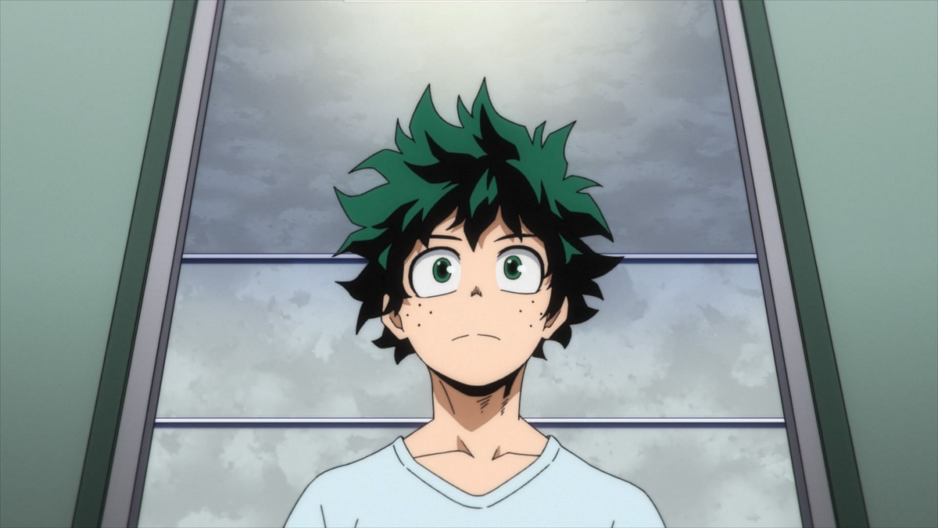 Deku as seen in the My Hero Academia anime (Image via BONES)