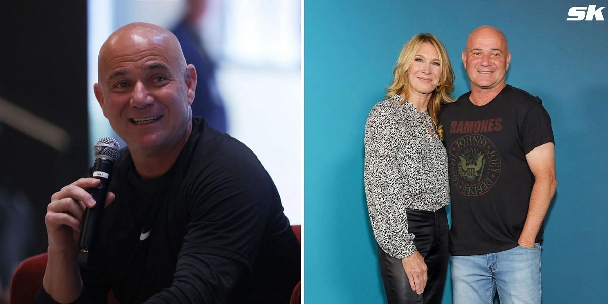 Former tennis stars Andre Agassi and Steffi Graf.