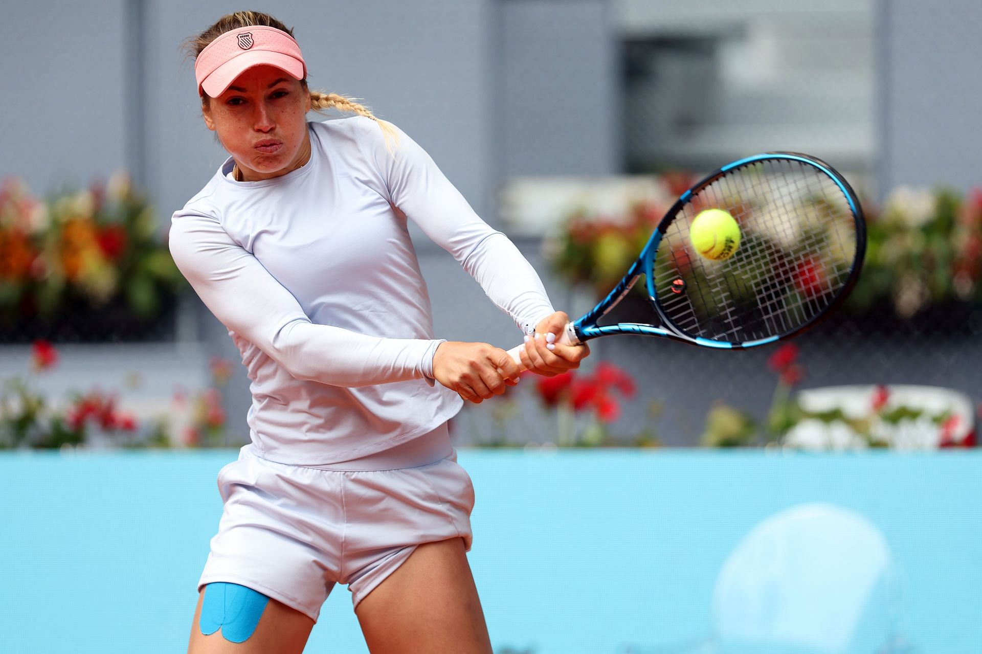Yulia Putintseva at the 2024 Madrid Open.