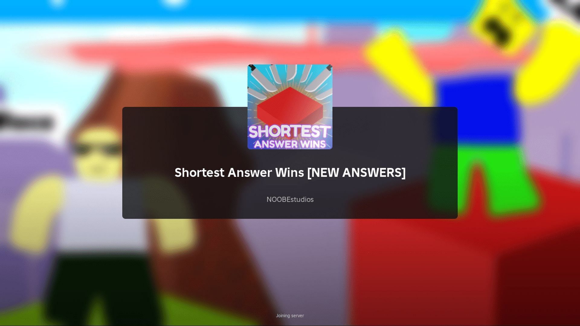 Shortest Answer Wins beginner