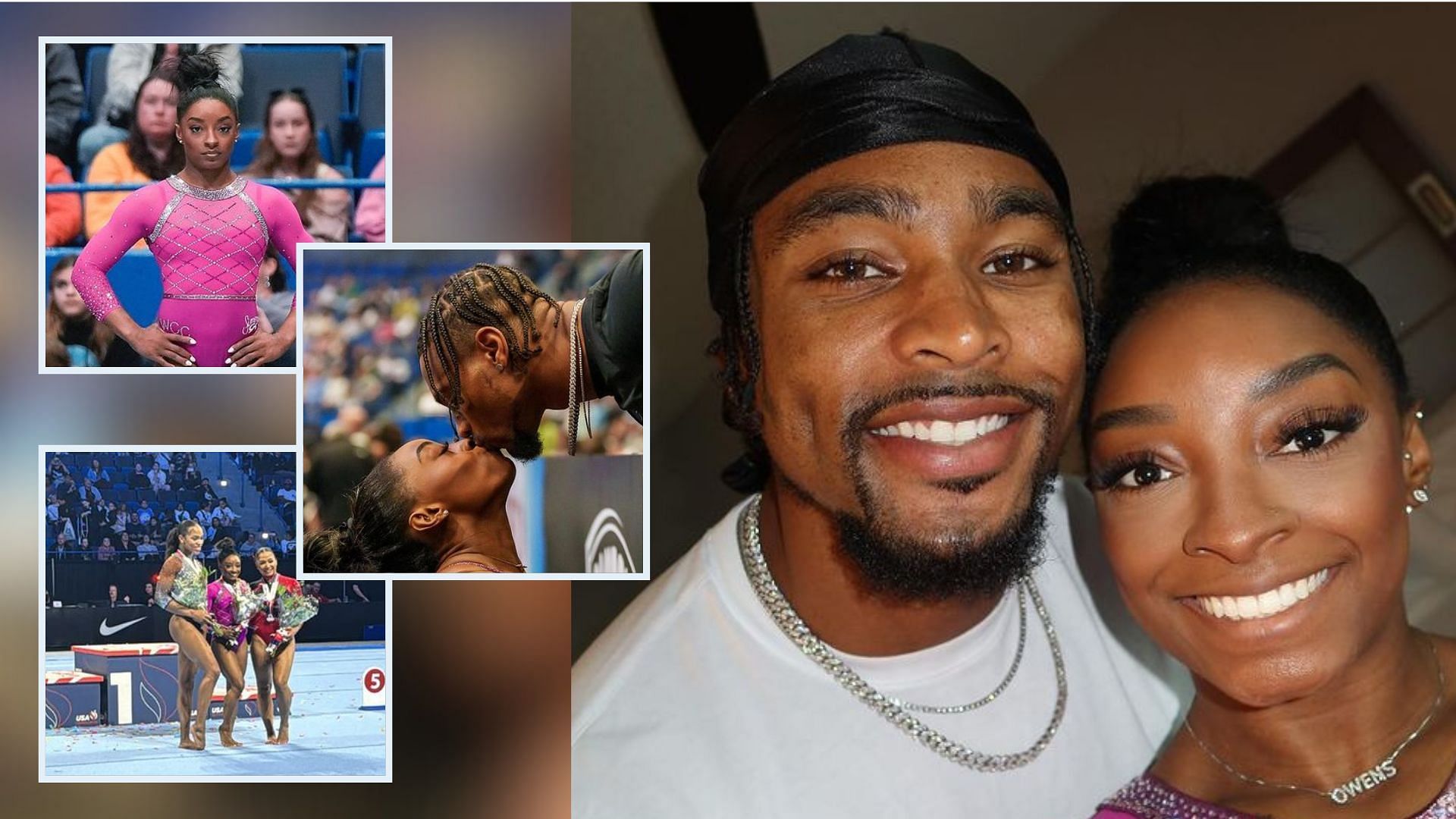 Simone Biles gushes over husband Jonathan Owens as Bears safety celebrates her US Hydration Core Classic win