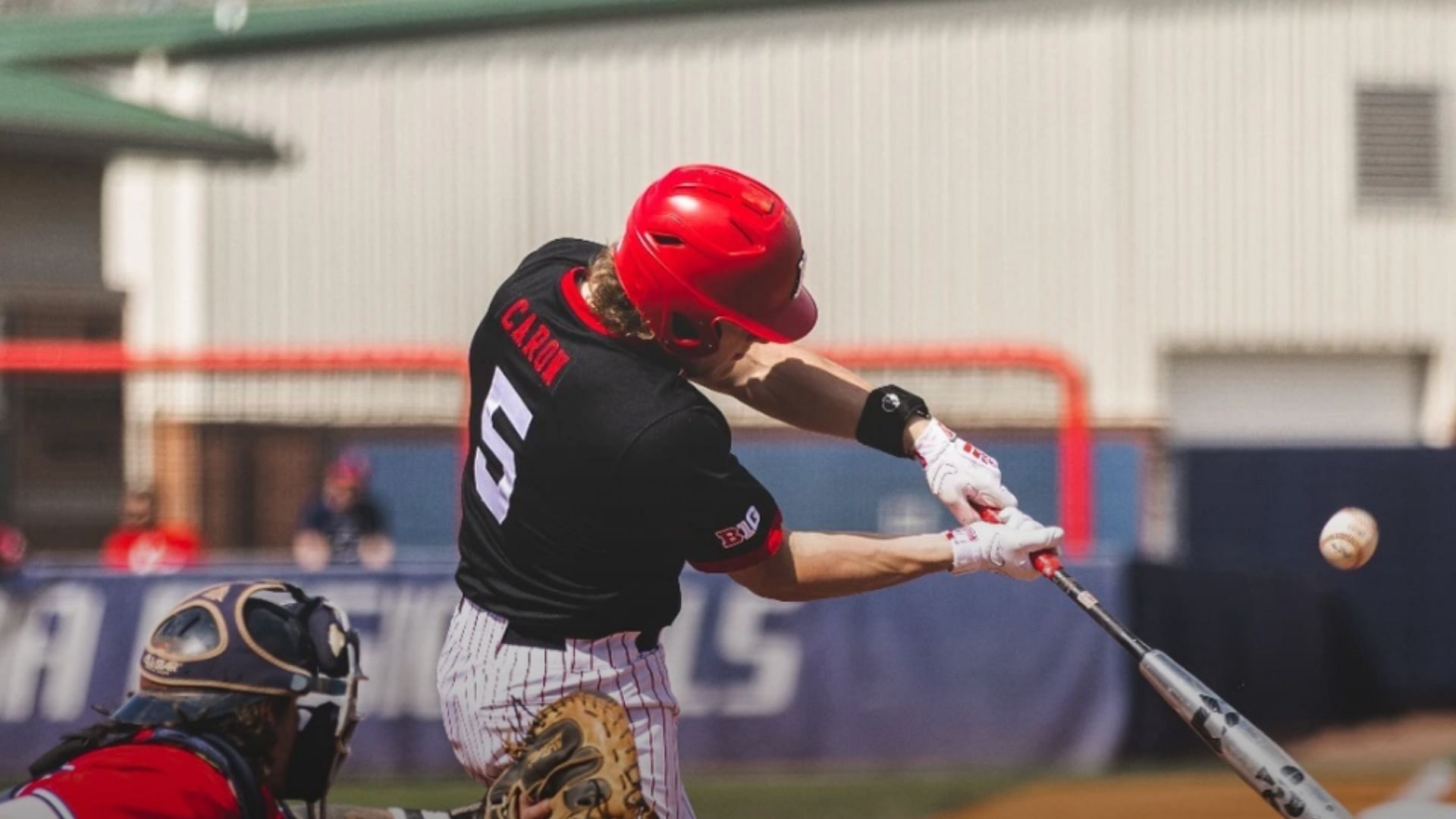 Cornhuskers catcher Josh Caron leads the team in home runs (15) and RBIs (64)