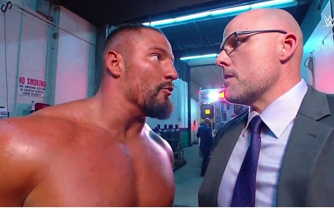 [VIDEO] Bron Breakker spears former US Champion in a brutal backstage assault on RAW