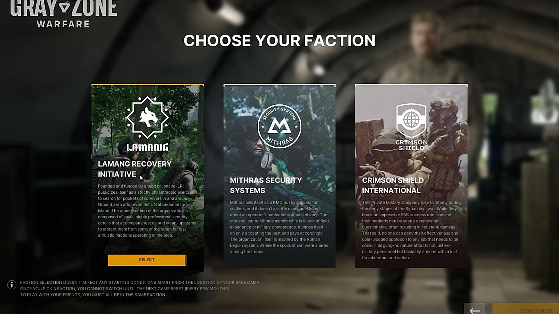 GZW factions (Image via Madfinger Games)