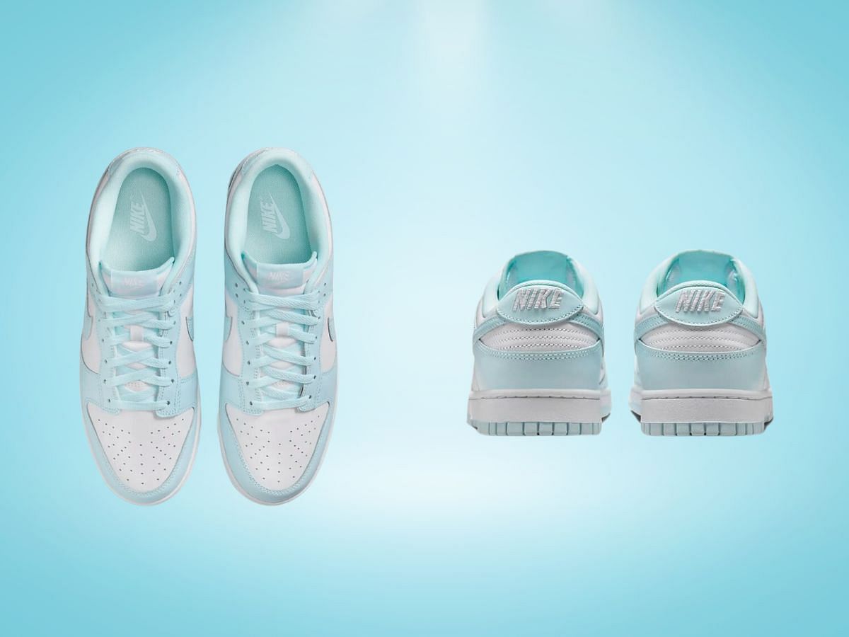 Here&#039;s a closer look at the Nike Dunk Low Glacier Blue sneakers (Image via Nike)