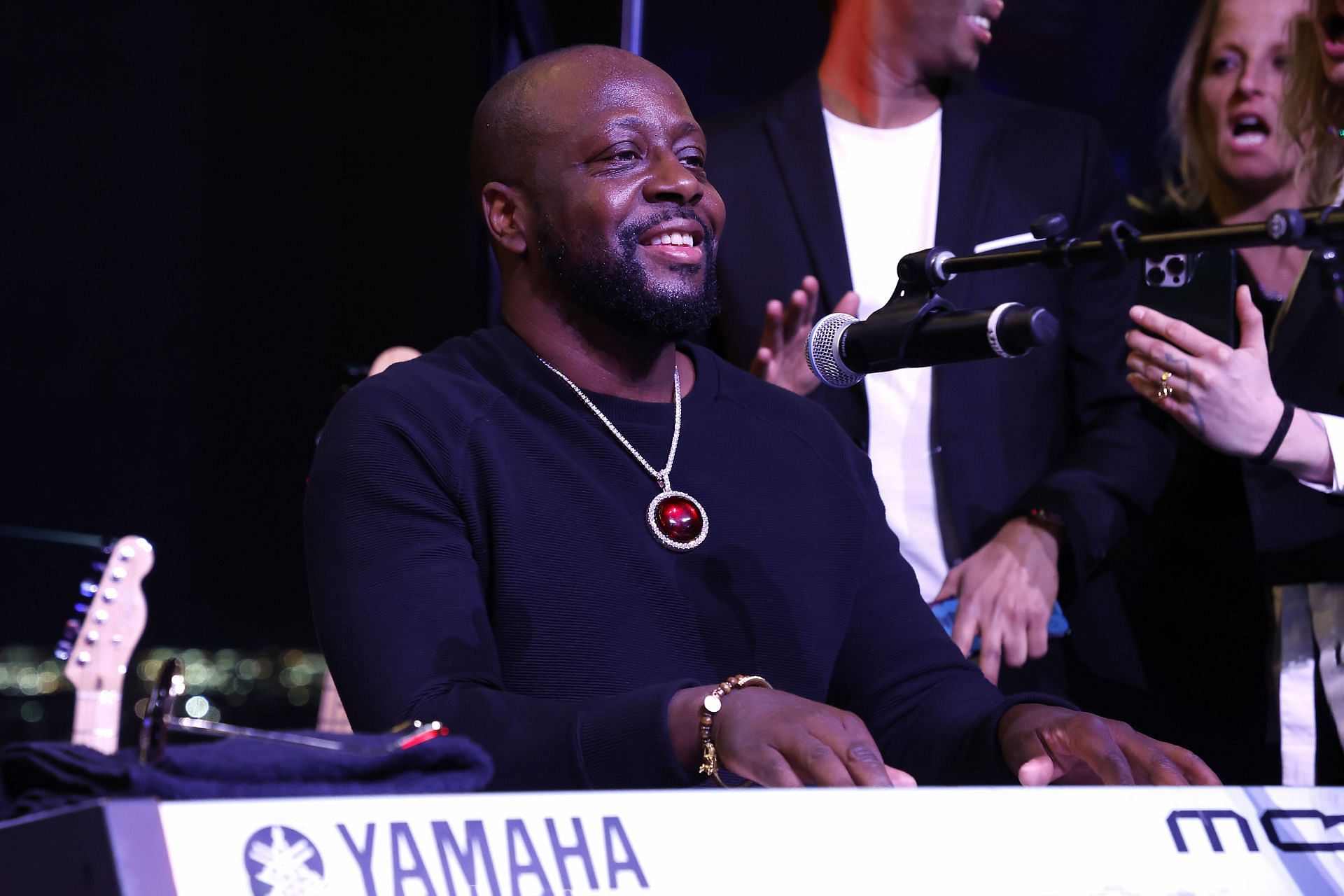 Wyclef Jean added weight to the ongoing hip-hop battle (Image via Getty)