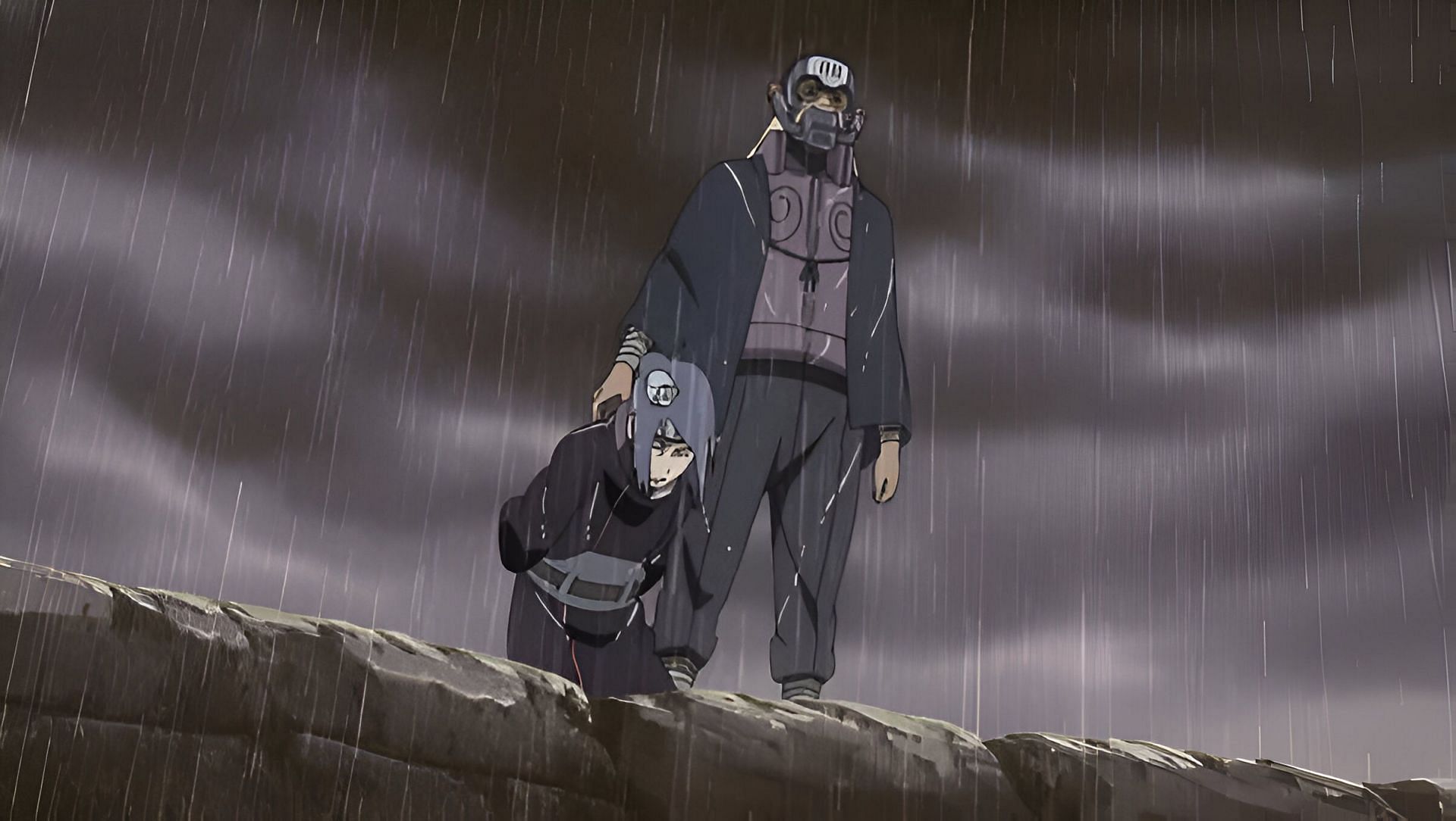 Konan and Hanzo as seen in the anime (Image via Studio Pierrot)