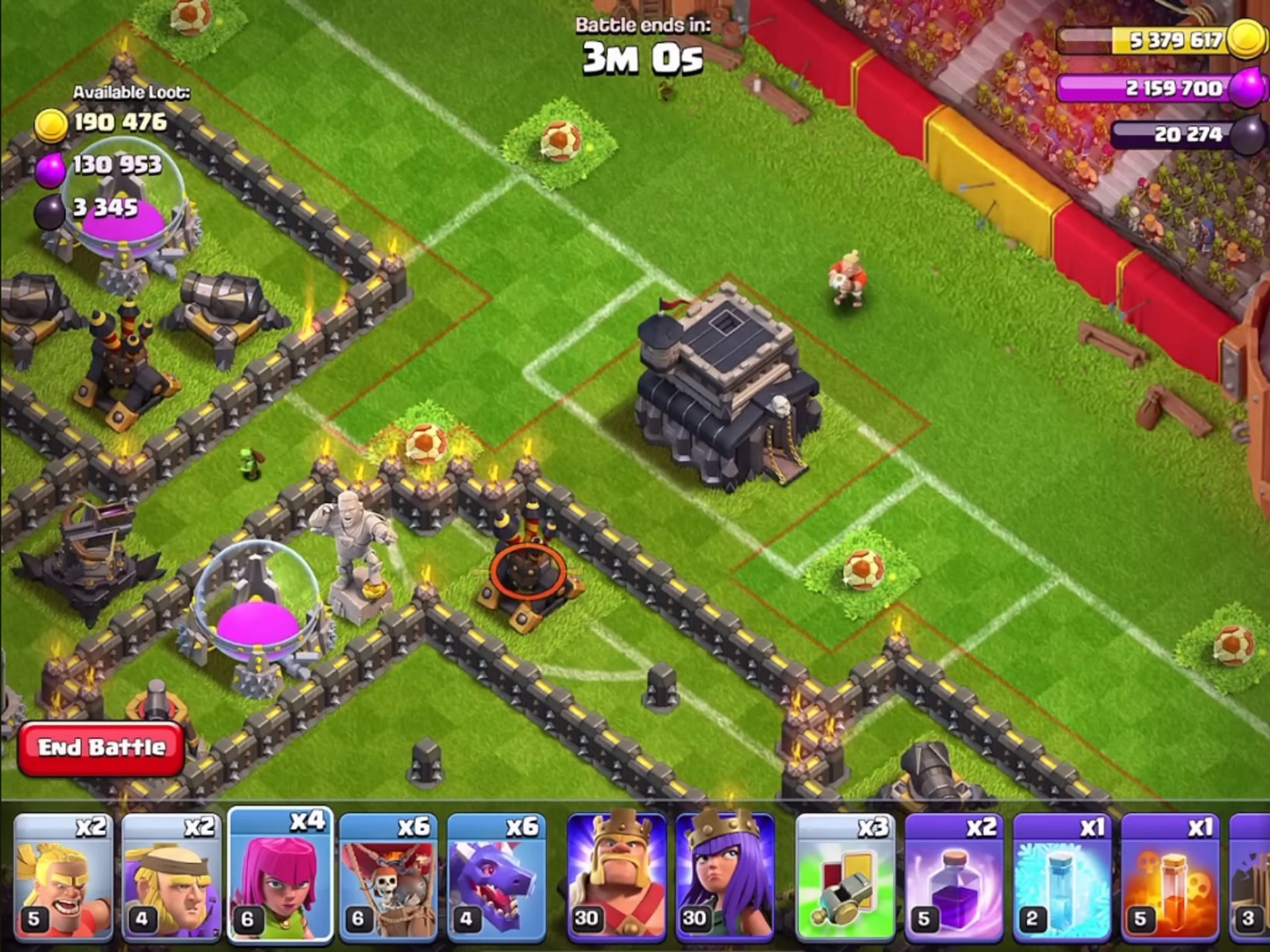 Barbarian Kicker placement (Image via Supercell)