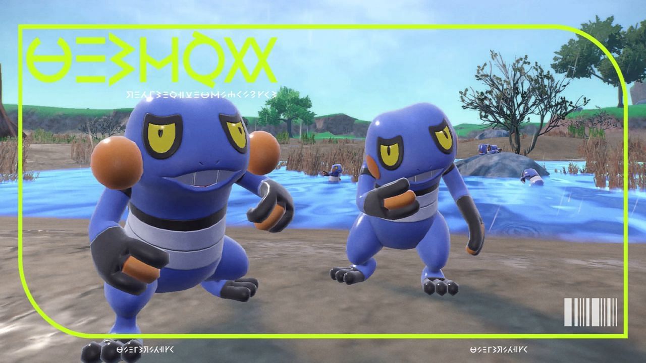 Croagunk evolves into Toxicroak, the other Poison and Fighting-type in the franchise (Image via Game Freak)