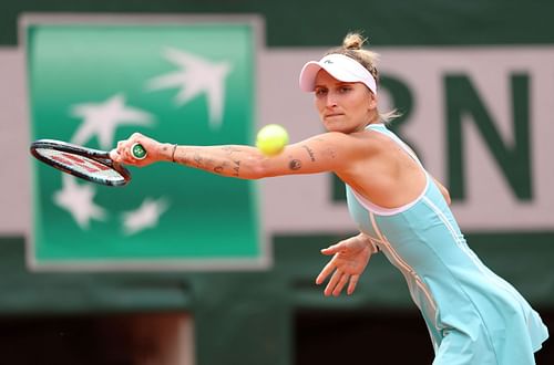 Vondrousova at the 2024 French Open. (Photo: Getty)