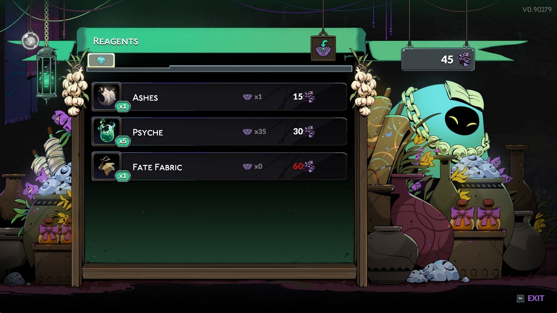 The Wretched Vendor is costly, but he can provide you Ashes in Hades 2 (Image via Supergiant Games)