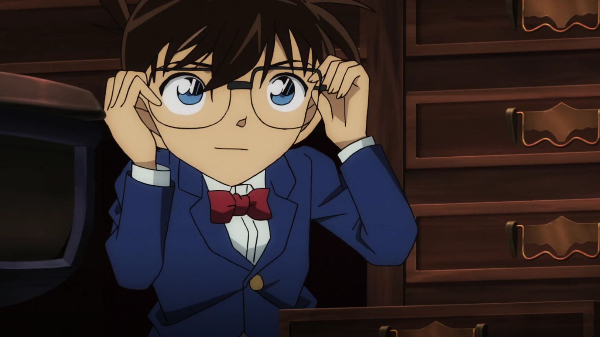 Detective Conan protagonist Shinichi Kudo (Image via TMS Entertainment)