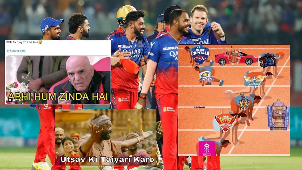 आरसीबी ने पंजाब को 60 रनों से दी मात (photos: BCCI and X)