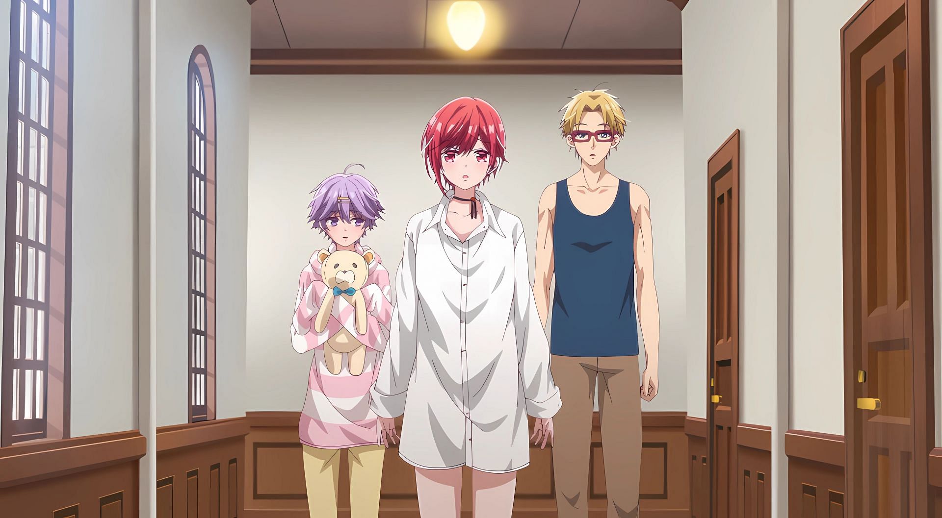 Juri (left), Mito (middle), and Takara (right) as seen in the anime (Image via Studio Blanc)