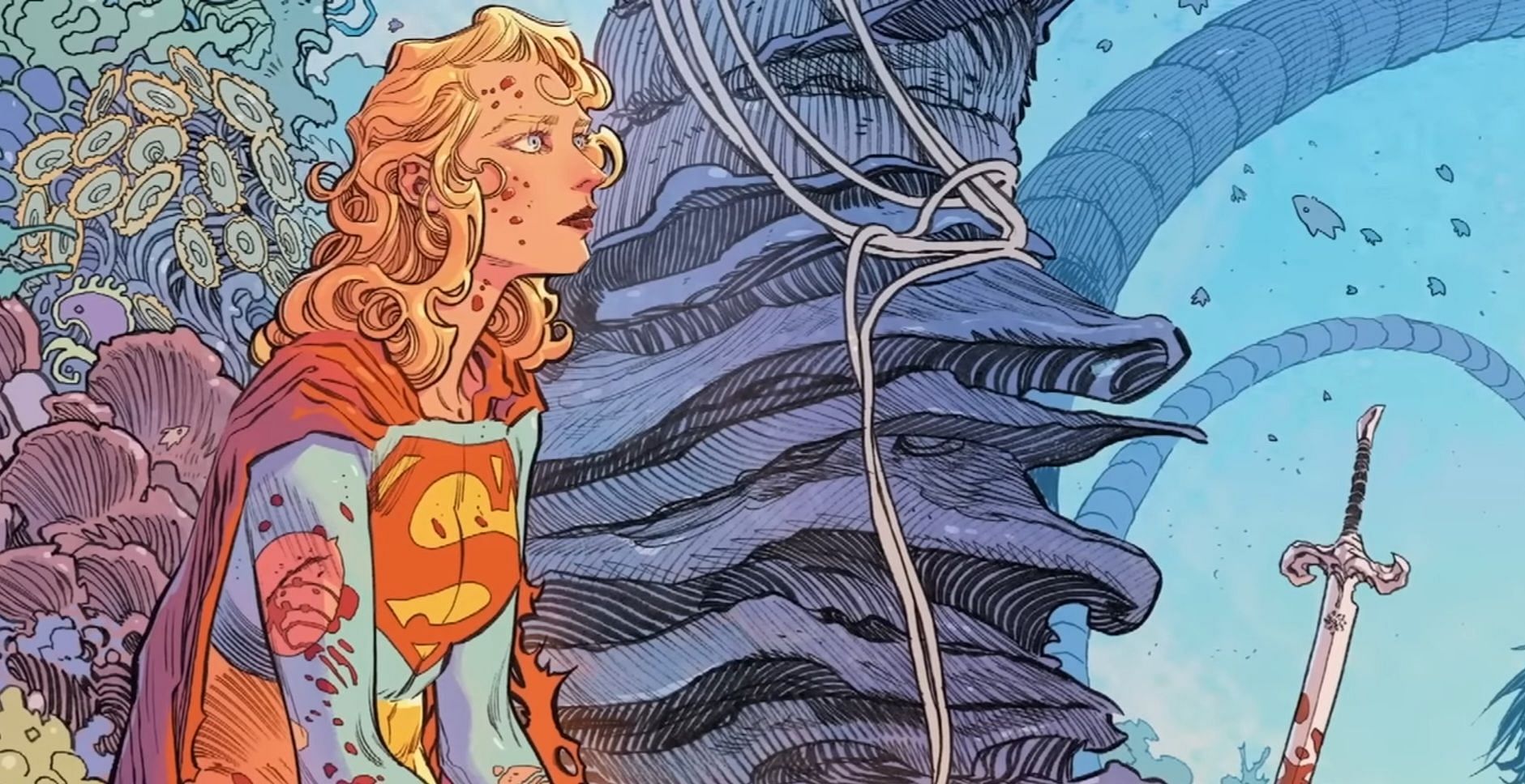 A still from Supergirl: Woman of Tomorrow (Image via DC, Chapter 1 - Gods and Monster, 04:40)